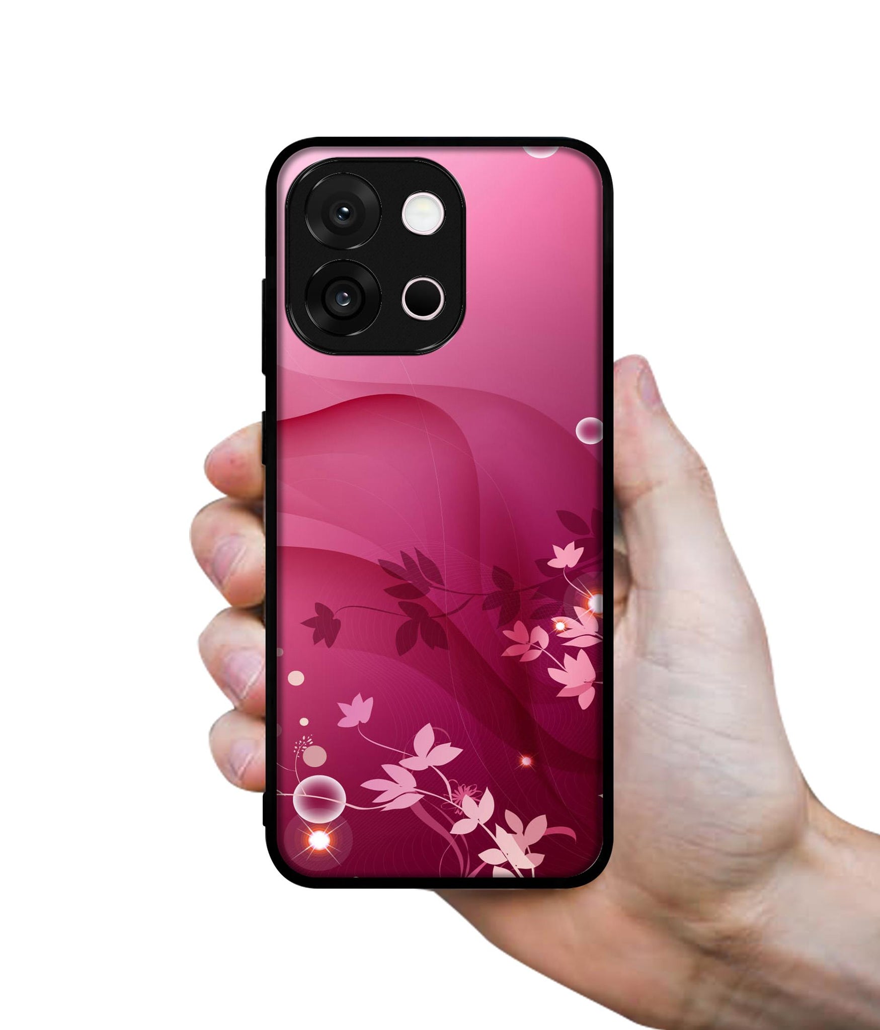Pink Abstract Designer 2D Printed Back Case Cover for OnePlus 13s 5G / 13T 5G