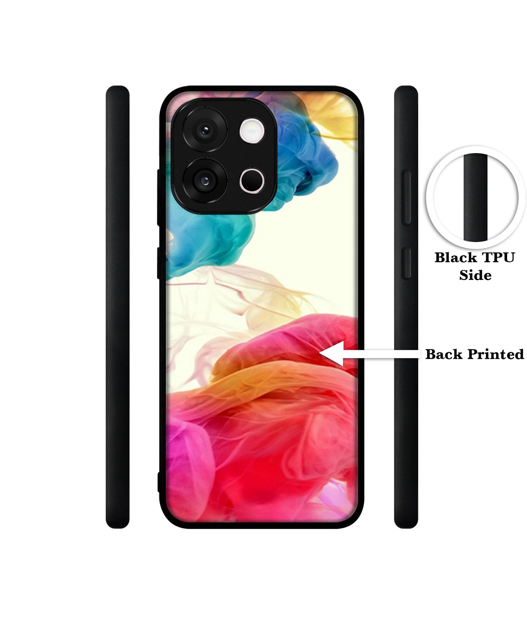 Colored Smoke Designer 2D Printed Back Case Cover for OnePlus 13s 5G / 13T 5G