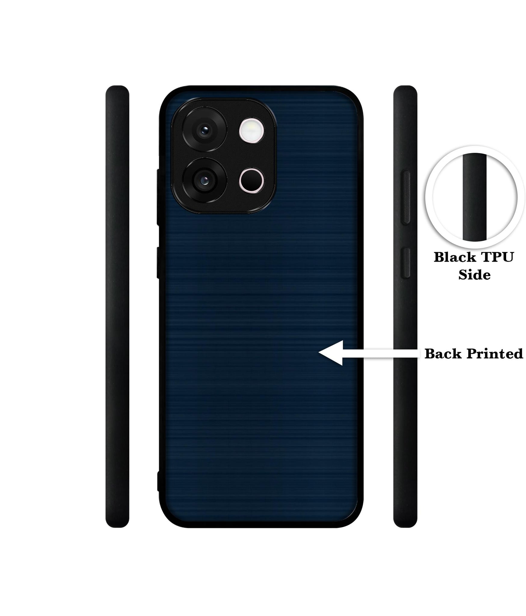 Blue Line Designer 2D Printed Back Case Cover for OnePlus 13s 5G / 13T 5G