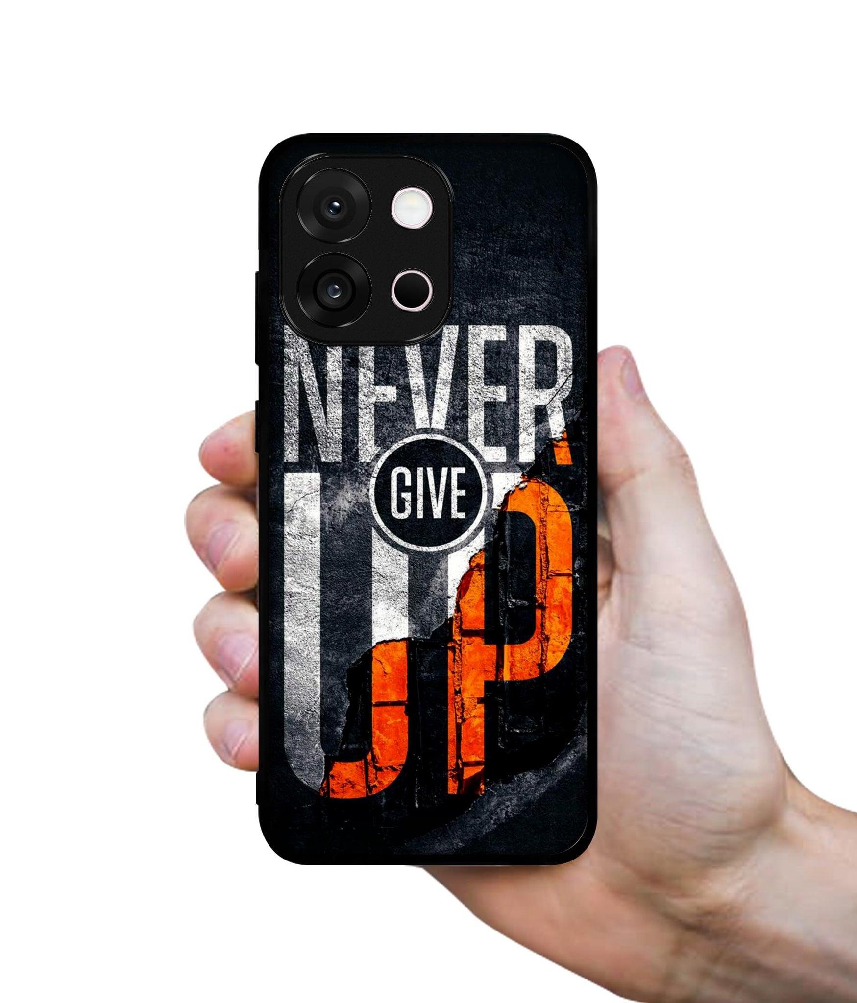 Never Give Up Designer 2D Printed Back Case Cover for OnePlus 13s 5G / 13T 5G