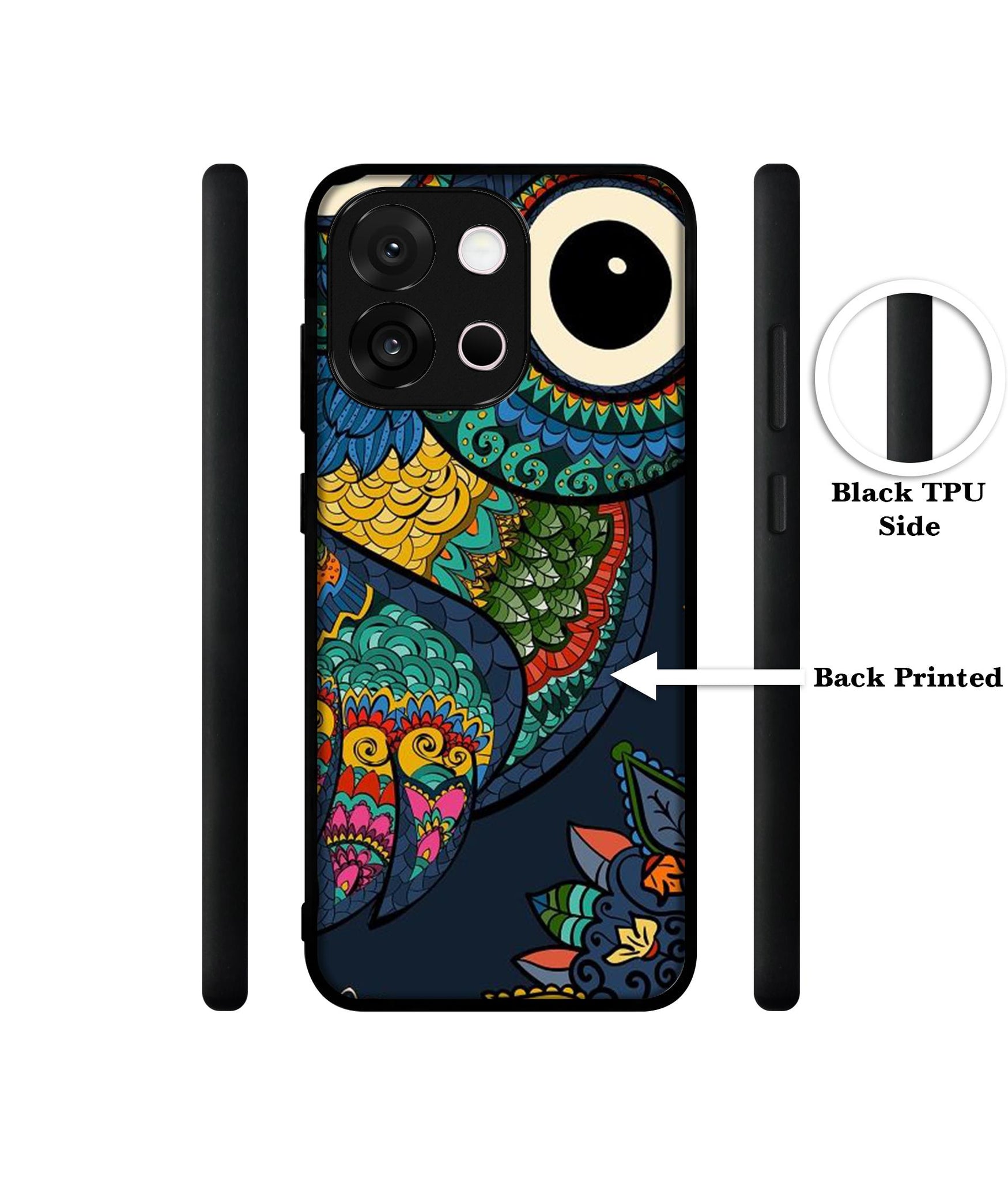 Owl Illustration Designer 2D Printed Back Case Cover for OnePlus 13s 5G / 13T 5G