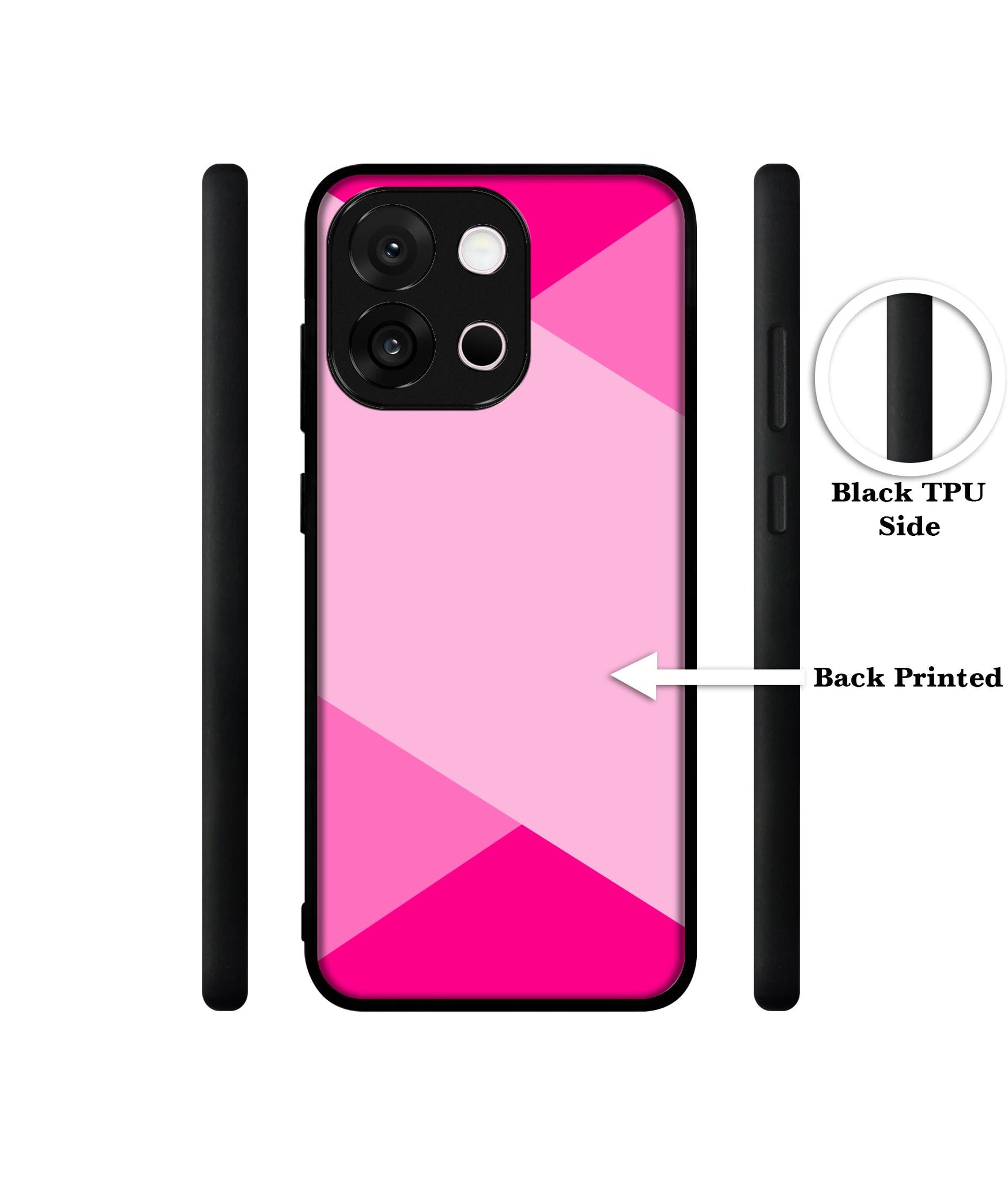 Pink Cross Vector Designer 2D Printed Back Case Cover for OnePlus 13s 5G / 13T 5G
