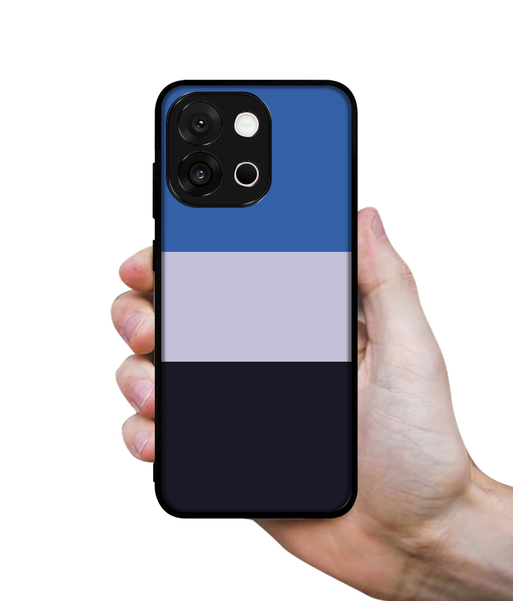 Three Color Stripes Designer 2D Printed Back Case Cover for OnePlus 13s 5G / 13T 5G