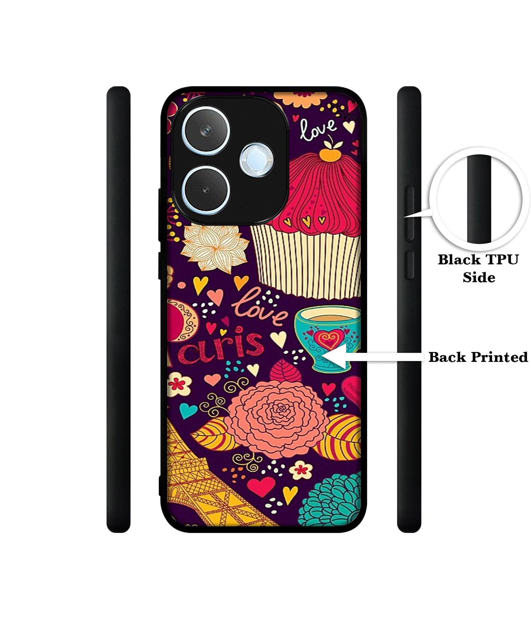 Paris Flower Love Designer 2D Printed Back Case Cover for Oppo A5 Pro 4G / A5 Pro 5G