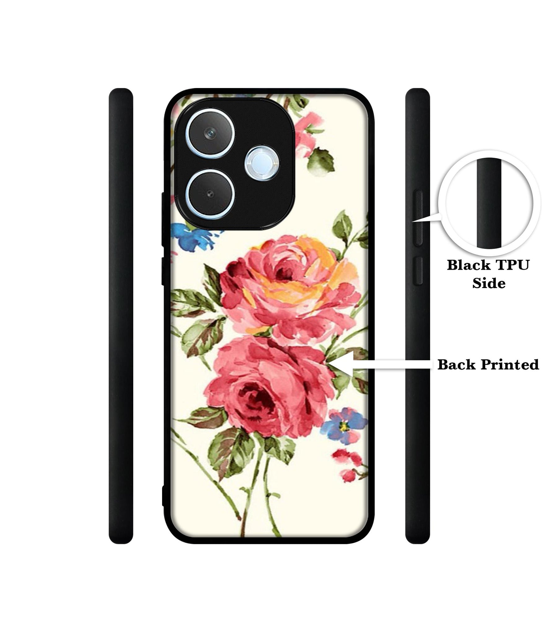 Vintage Painting Flower Designer 2D Printed Back Case Cover for Oppo A5 Pro 4G / A5 Pro 5G