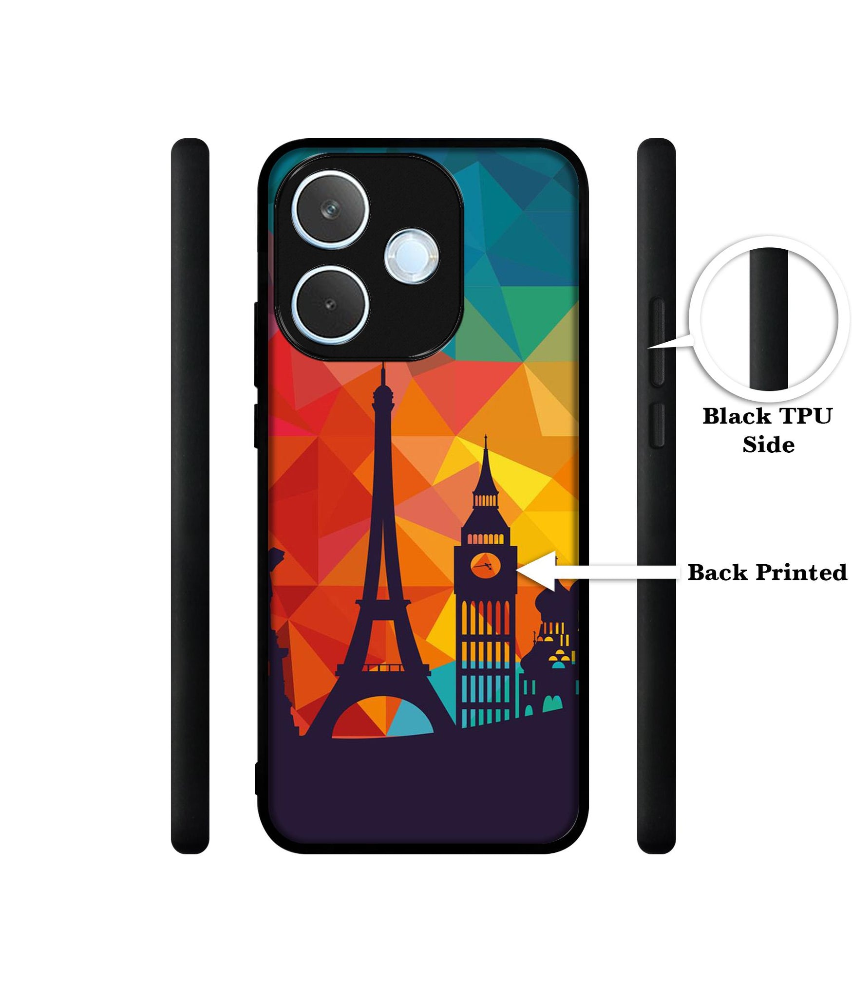 Colored Paris Designer 2D Printed Back Case Cover for Oppo A5 Pro 4G / A5 Pro 5G