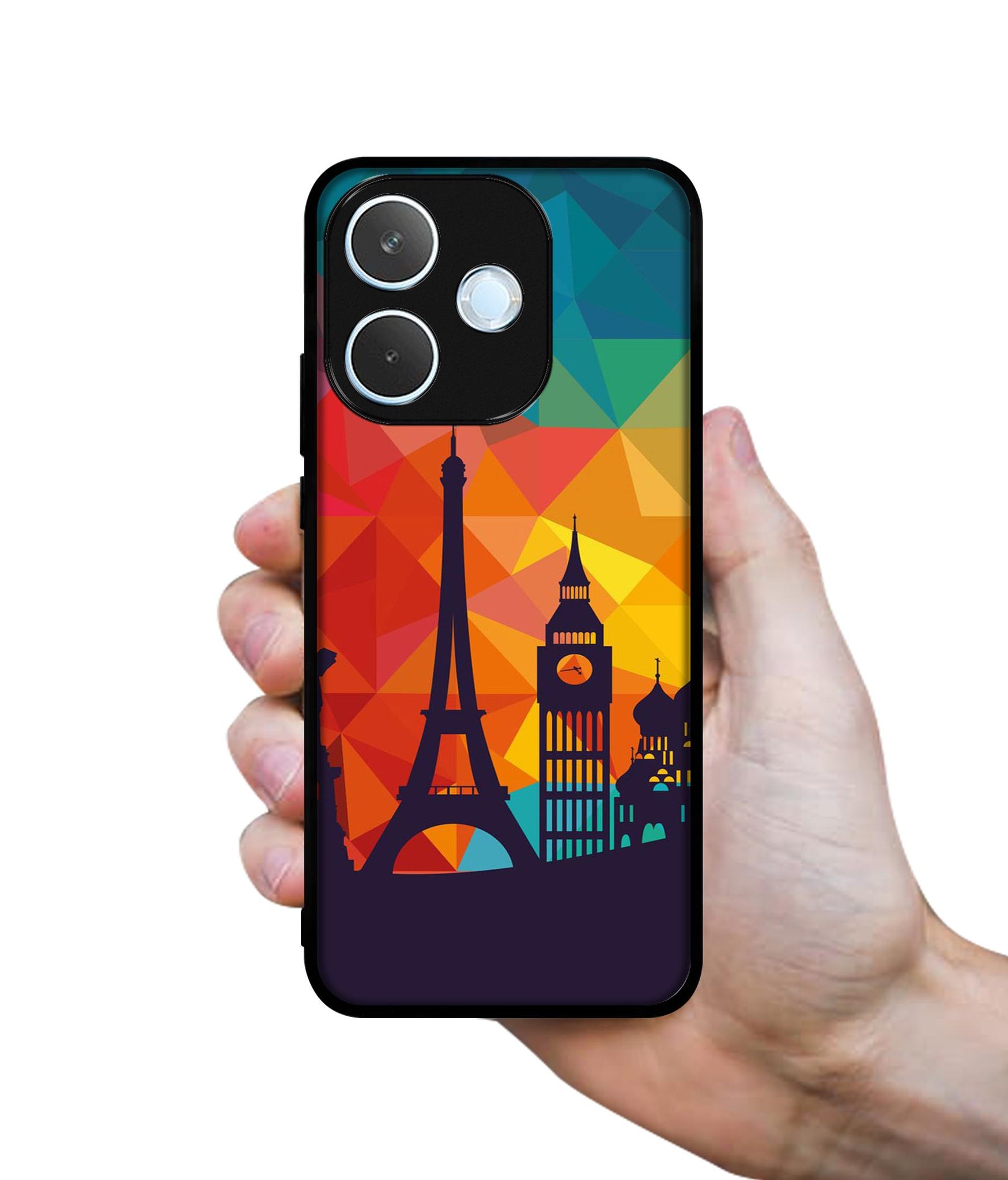 Colored Paris Designer 2D Printed Back Case Cover for Oppo A5 Pro 4G / A5 Pro 5G