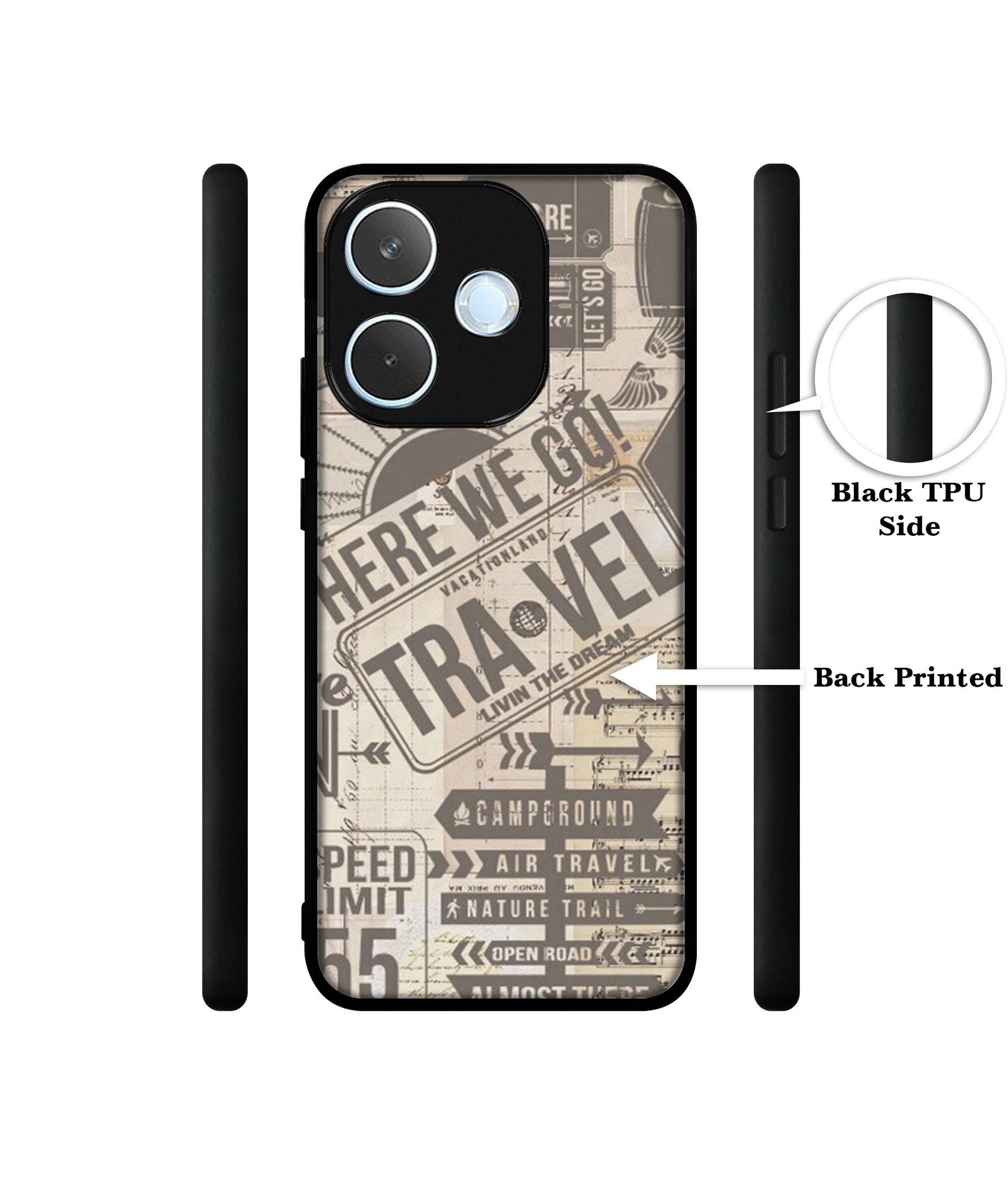 Travel Designer 2D Printed Back Case Cover for Oppo A5 Pro 4G / A5 Pro 5G