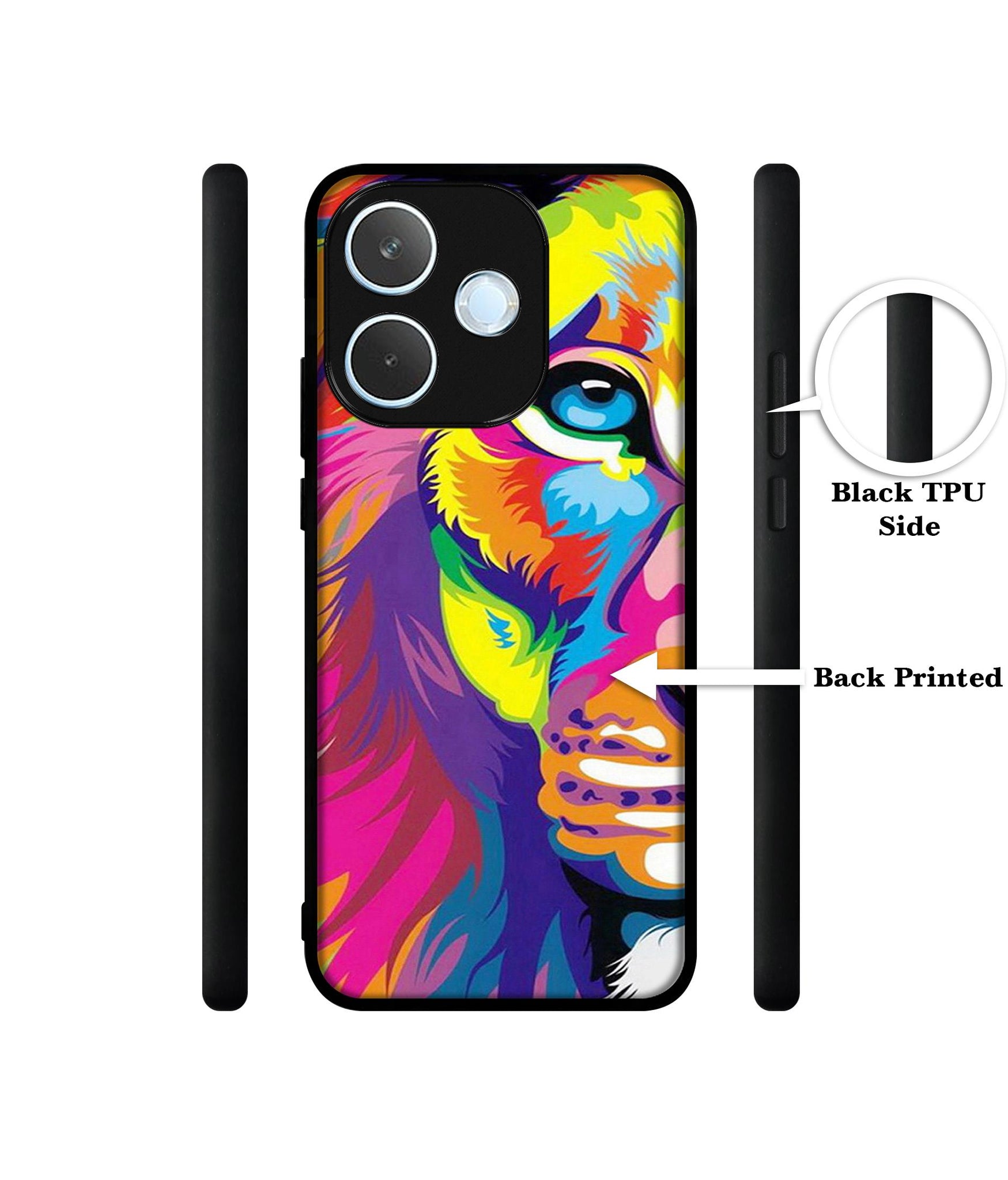 Lion Designer 2D Printed Back Case Cover for Oppo A5 Pro 4G / A5 Pro 5G