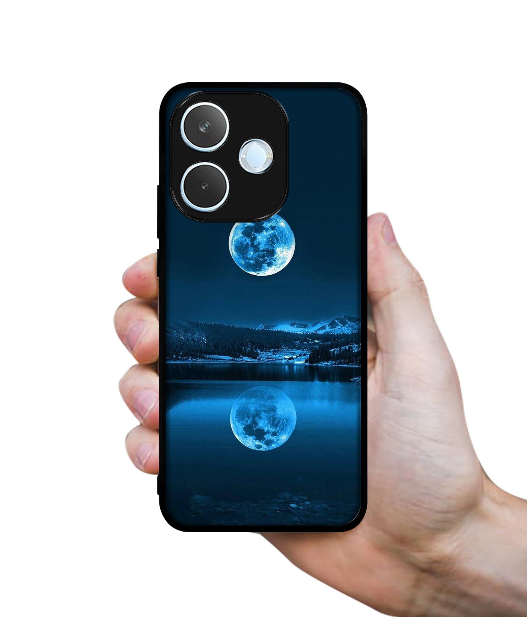 Moon Pattern Print Designer 2D Printed Back Case Cover for Oppo A5 Pro 4G / A5 Pro 5G
