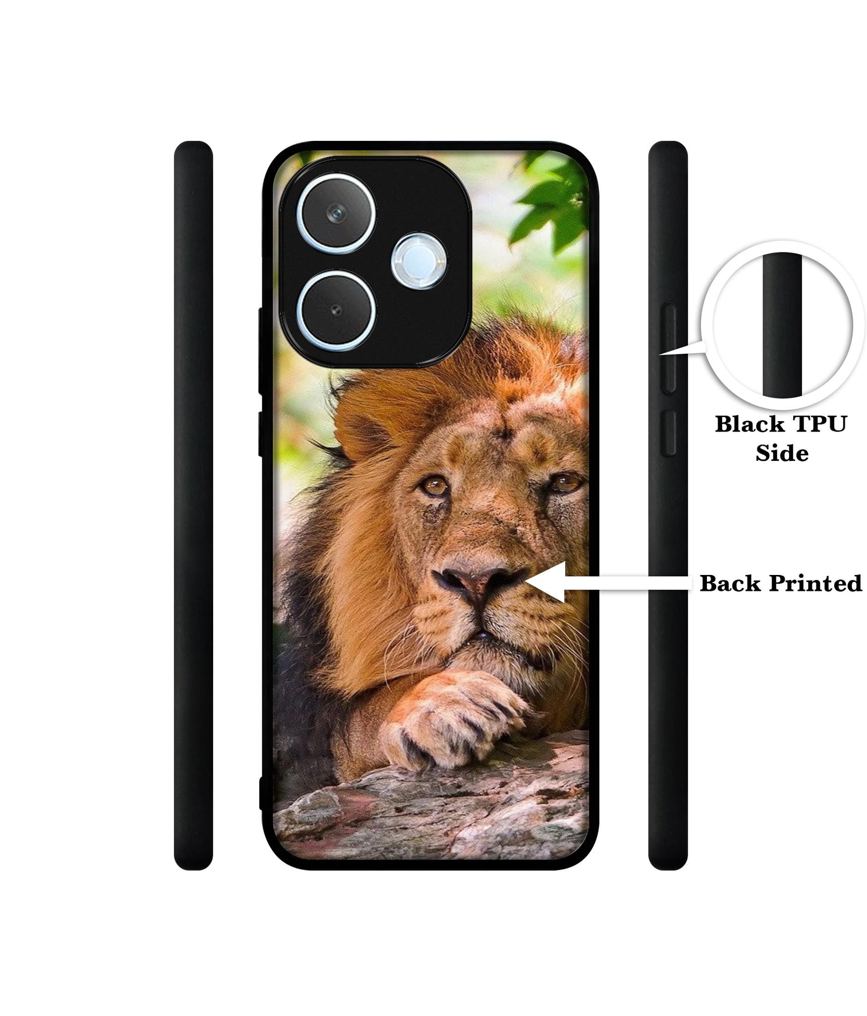 Tiger Pattern Print Designer 2D Printed Back Case Cover for Oppo A5 Pro 4G / A5 Pro 5G