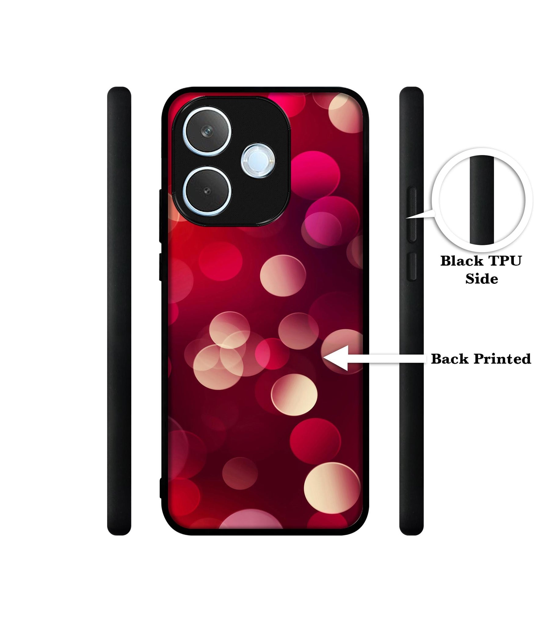 3D Circles Designer 2D Printed Back Case Cover for Oppo A5 Pro 4G / A5 Pro 5G