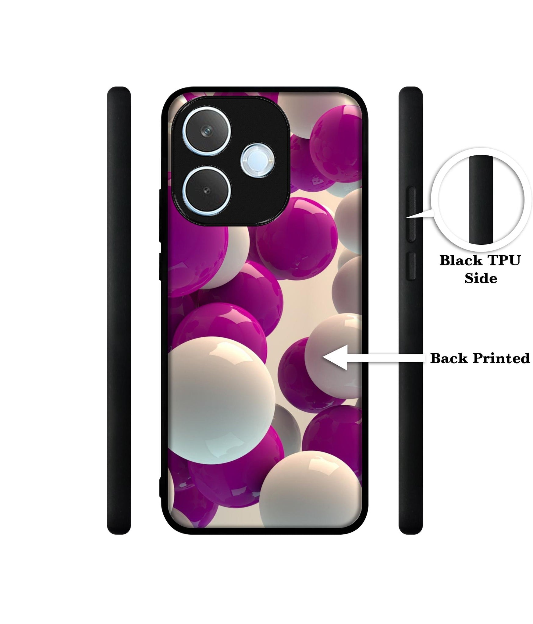3D Balloons Designer 2D Printed Back Case Cover for Oppo A5 Pro 4G / A5 Pro 5G