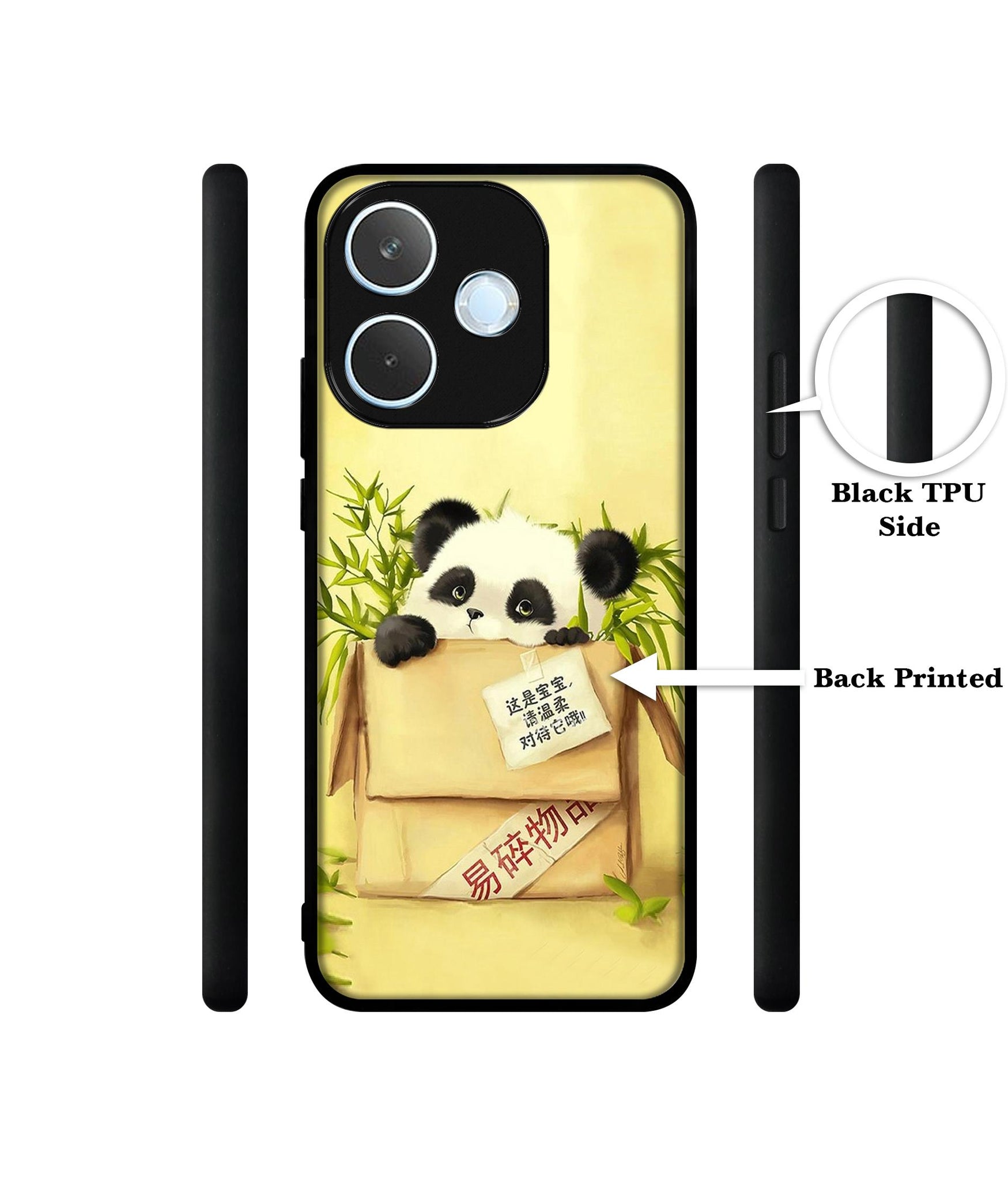 Panda In Box Designer 2D Printed Back Case Cover for Oppo A5 Pro 4G / A5 Pro 5G