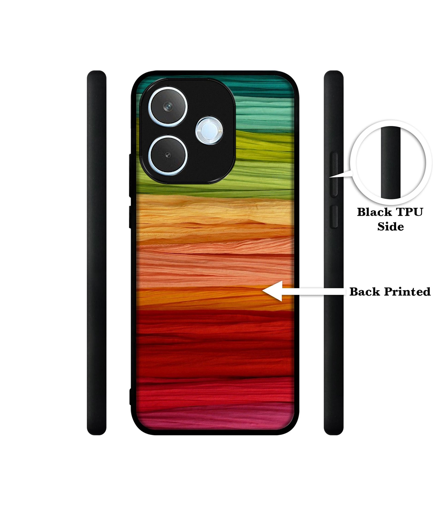 Colorful Thread Designer 2D Printed Back Case Cover for Oppo A5 Pro 4G / A5 Pro 5G