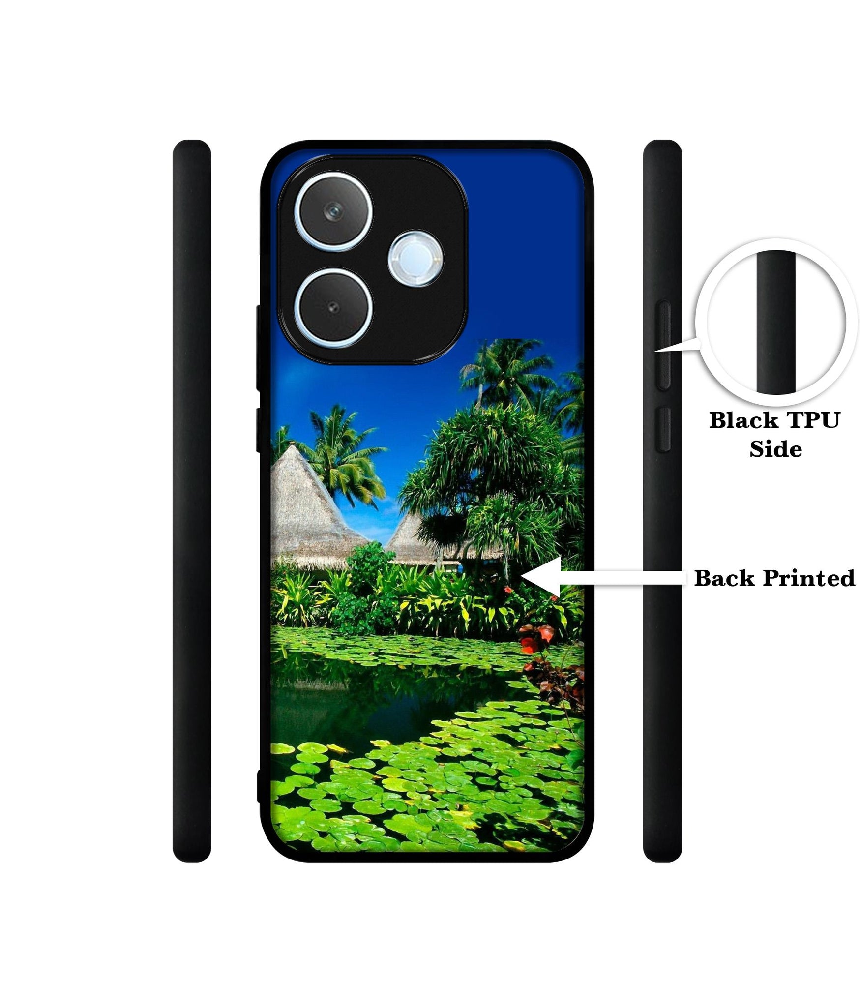 Tropics Water Designer 2D Printed Back Case Cover for Oppo A5 Pro 4G / A5 Pro 5G