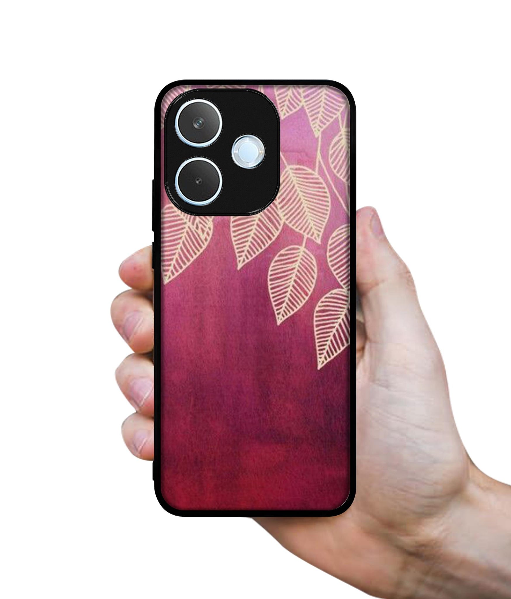 Leaf Pattern Designer 2D Printed Back Case Cover for Oppo A5 Pro 4G / A5 Pro 5G