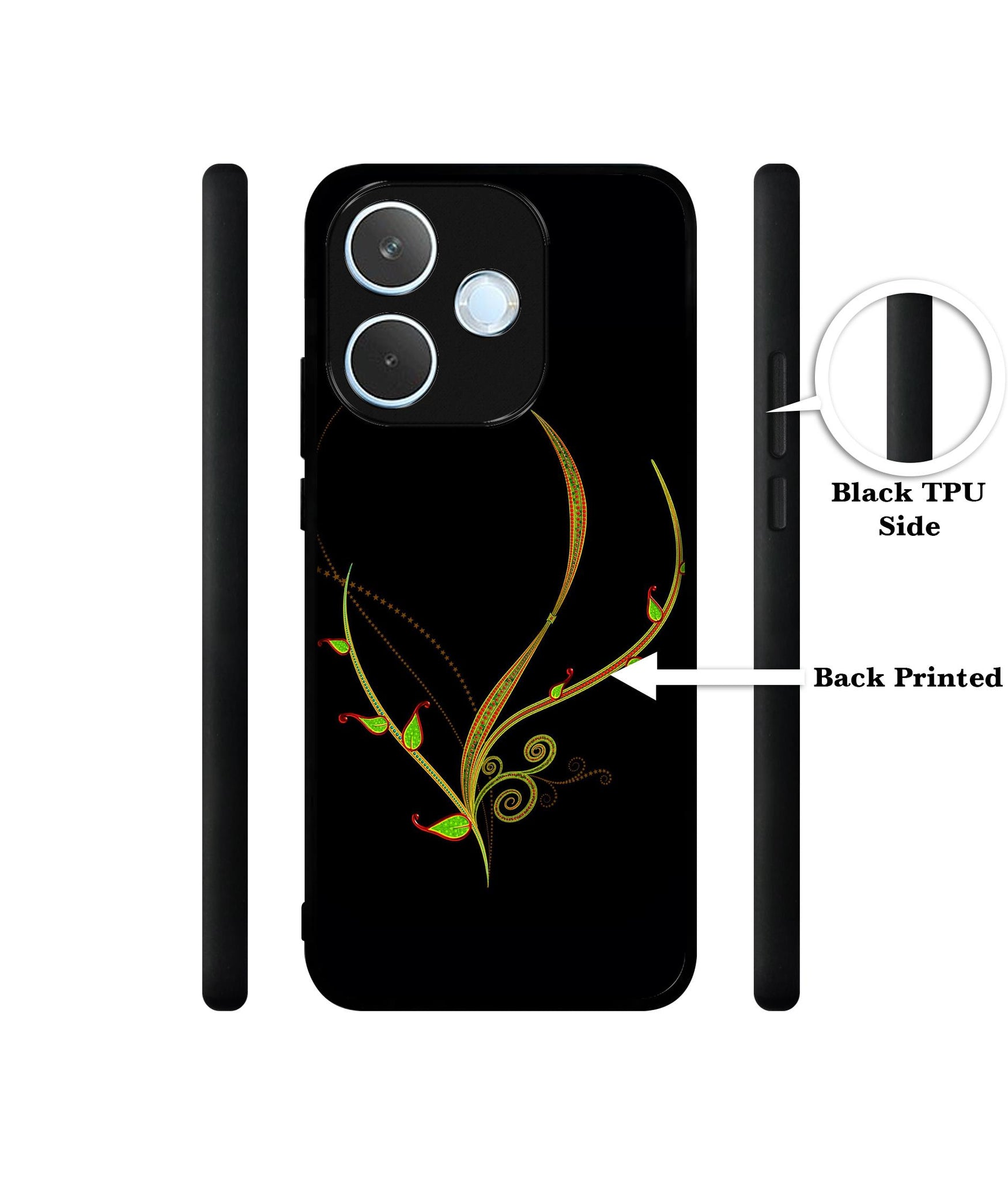 Yellow Pattern Designer 2D Printed Back Case Cover for Oppo A5 Pro 4G / A5 Pro 5G