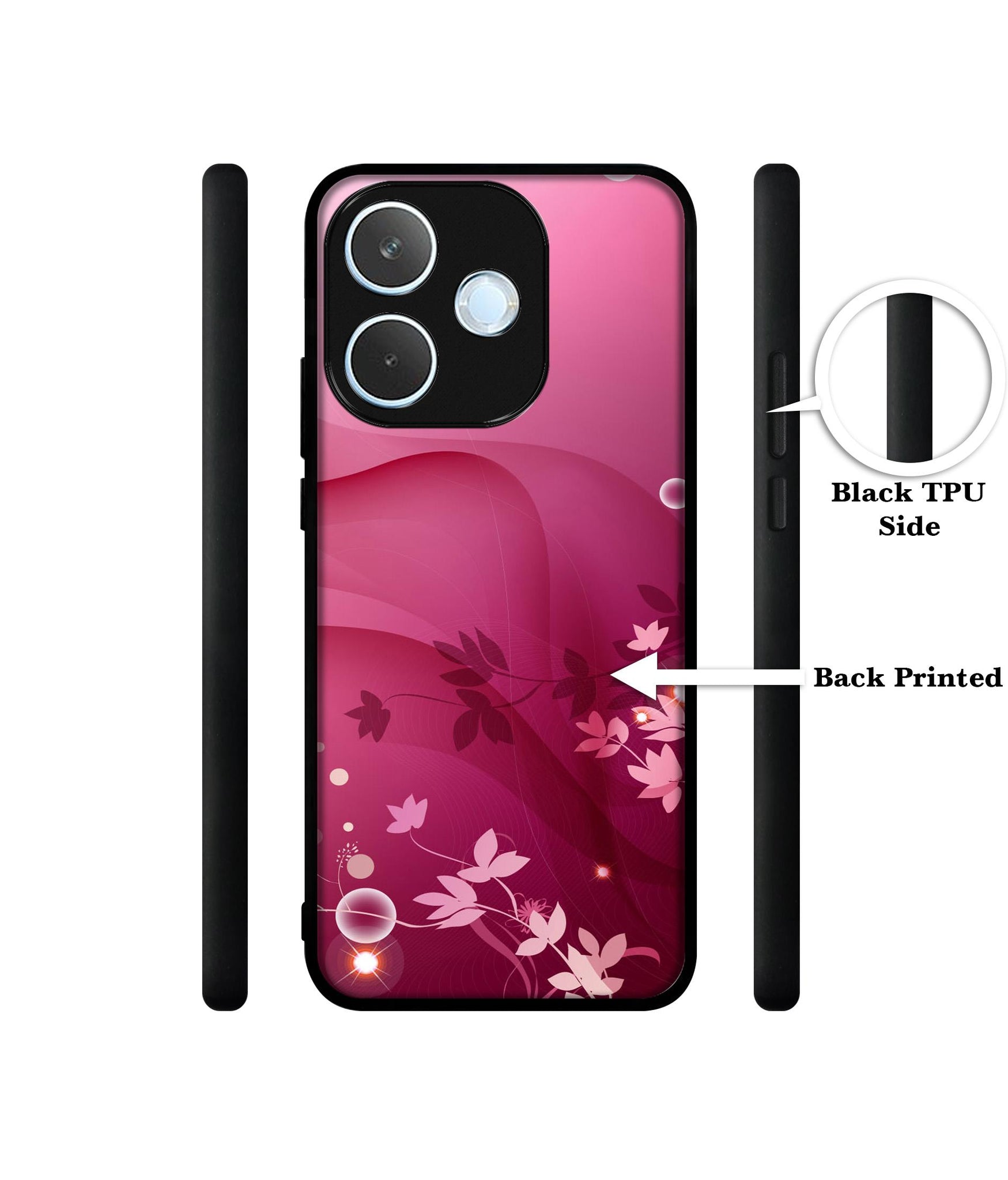 Pink Abstract Designer 2D Printed Back Case Cover for Oppo A5 Pro 4G / A5 Pro 5G