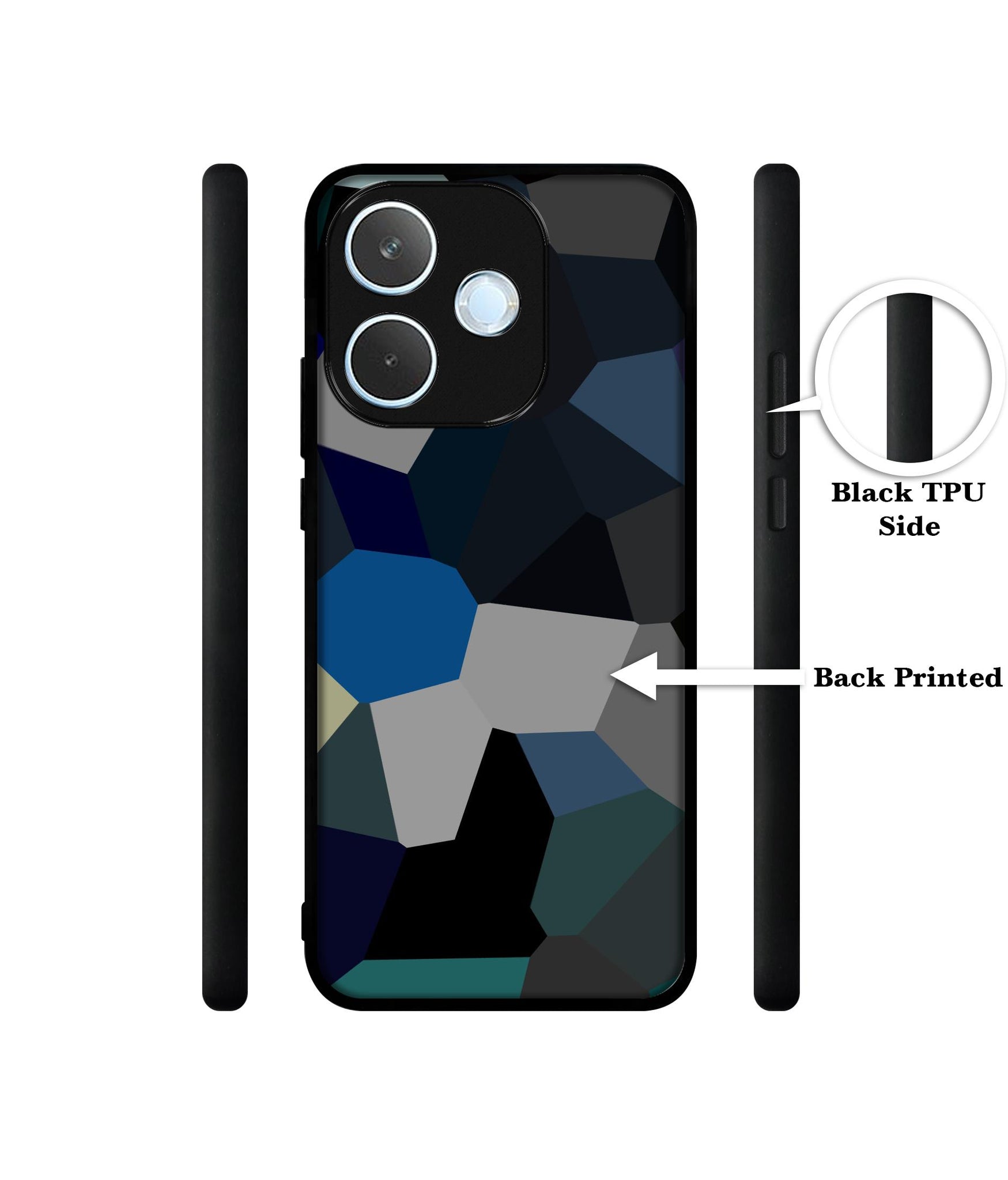 Mathematical Shape Designer 2D Printed Back Case Cover for Oppo A5 Pro 4G / A5 Pro 5G