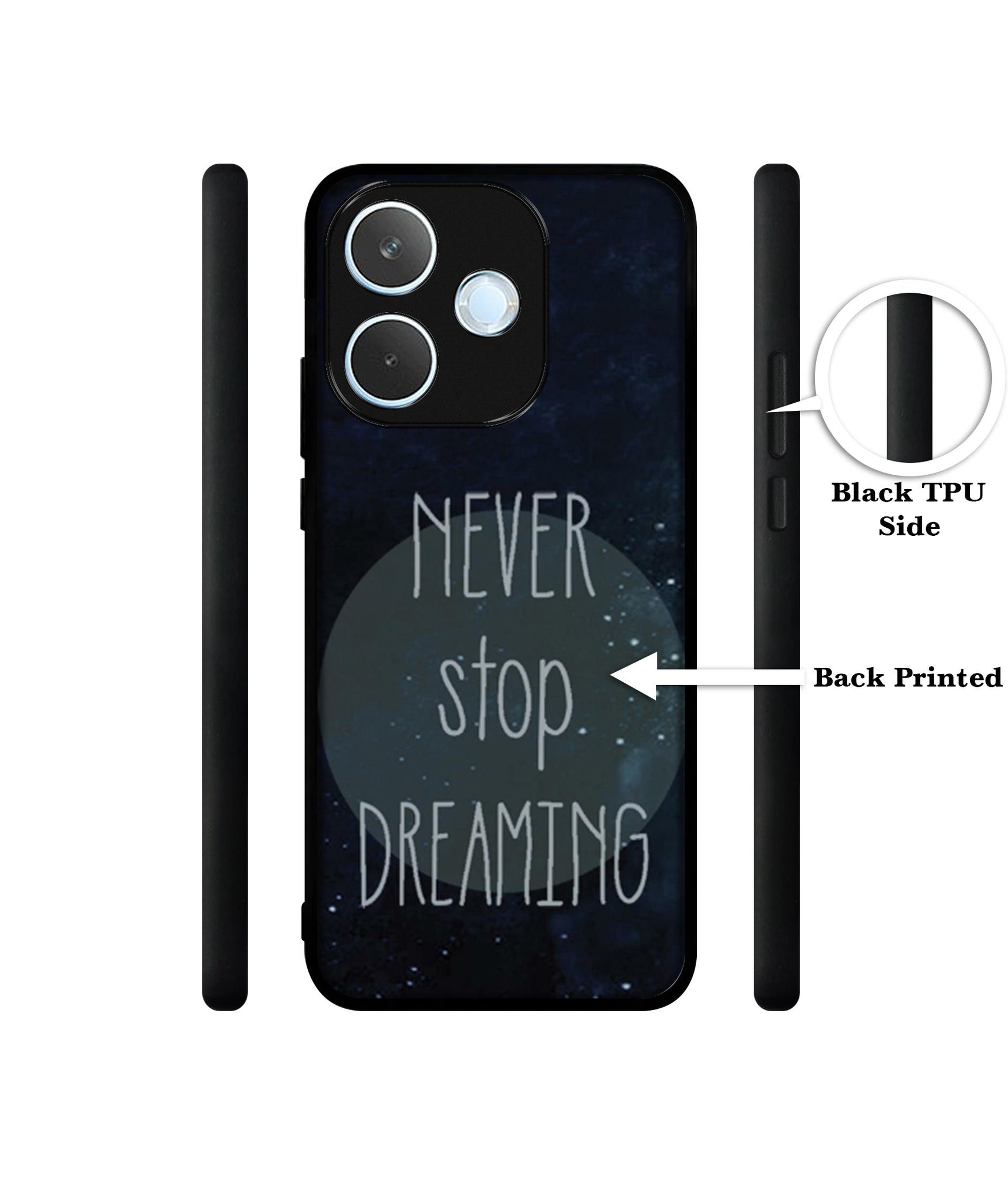 Never Stop Dreaming Designer 2D Printed Back Case Cover for Oppo A5 Pro 4G / A5 Pro 5G