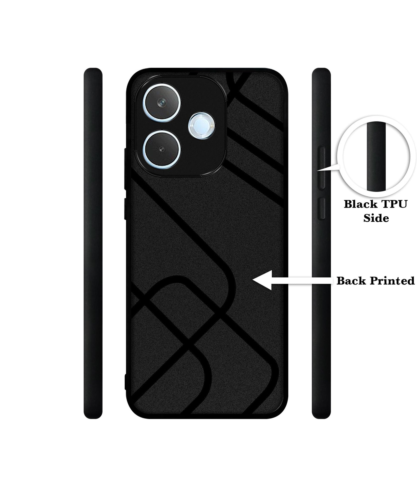 Zig-Zag Black Line Designer 2D Printed Back Case Cover for Oppo A5 Pro 4G / A5 Pro 5G