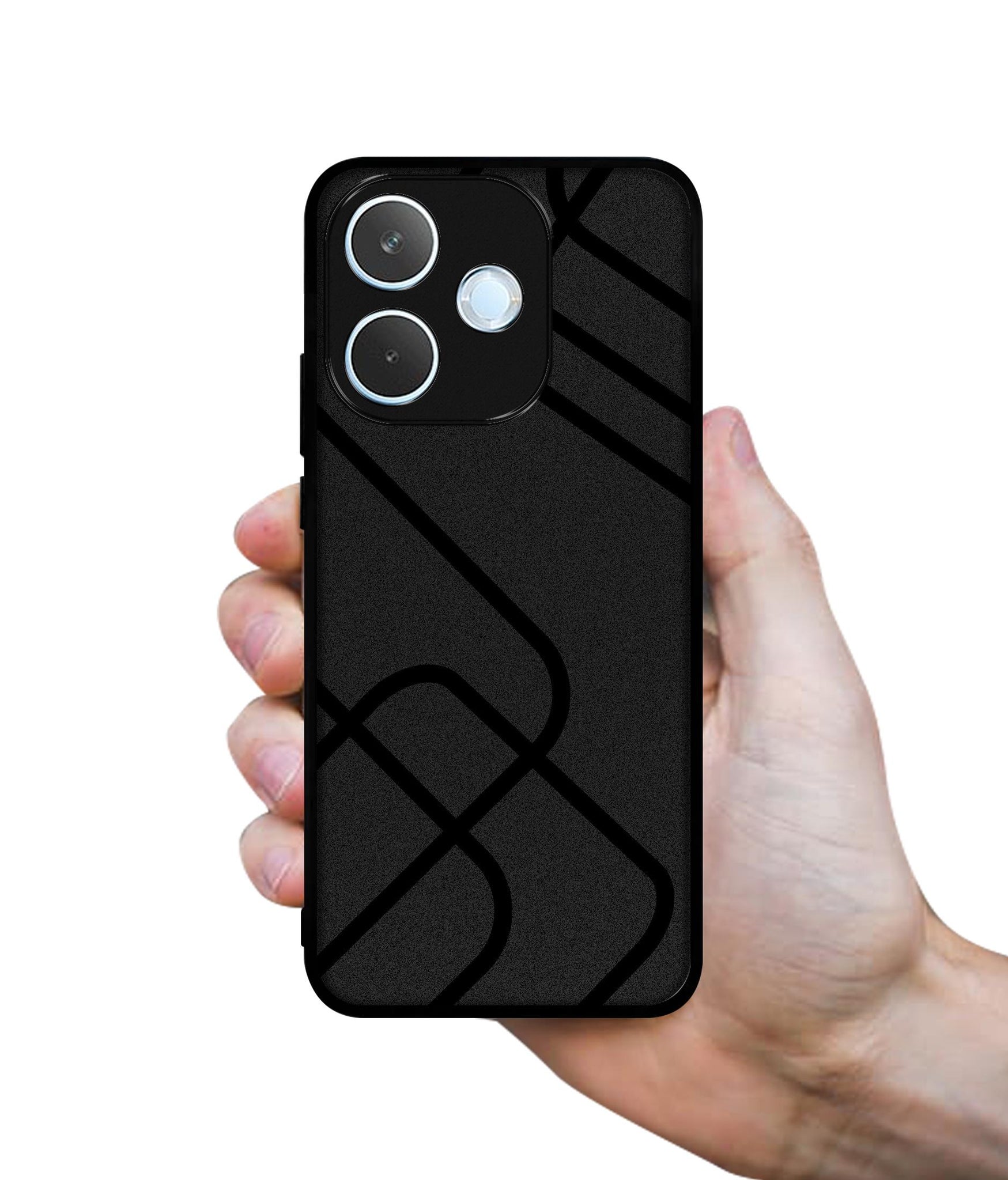 Zig-Zag Black Line Designer 2D Printed Back Case Cover for Oppo A5 Pro 4G / A5 Pro 5G