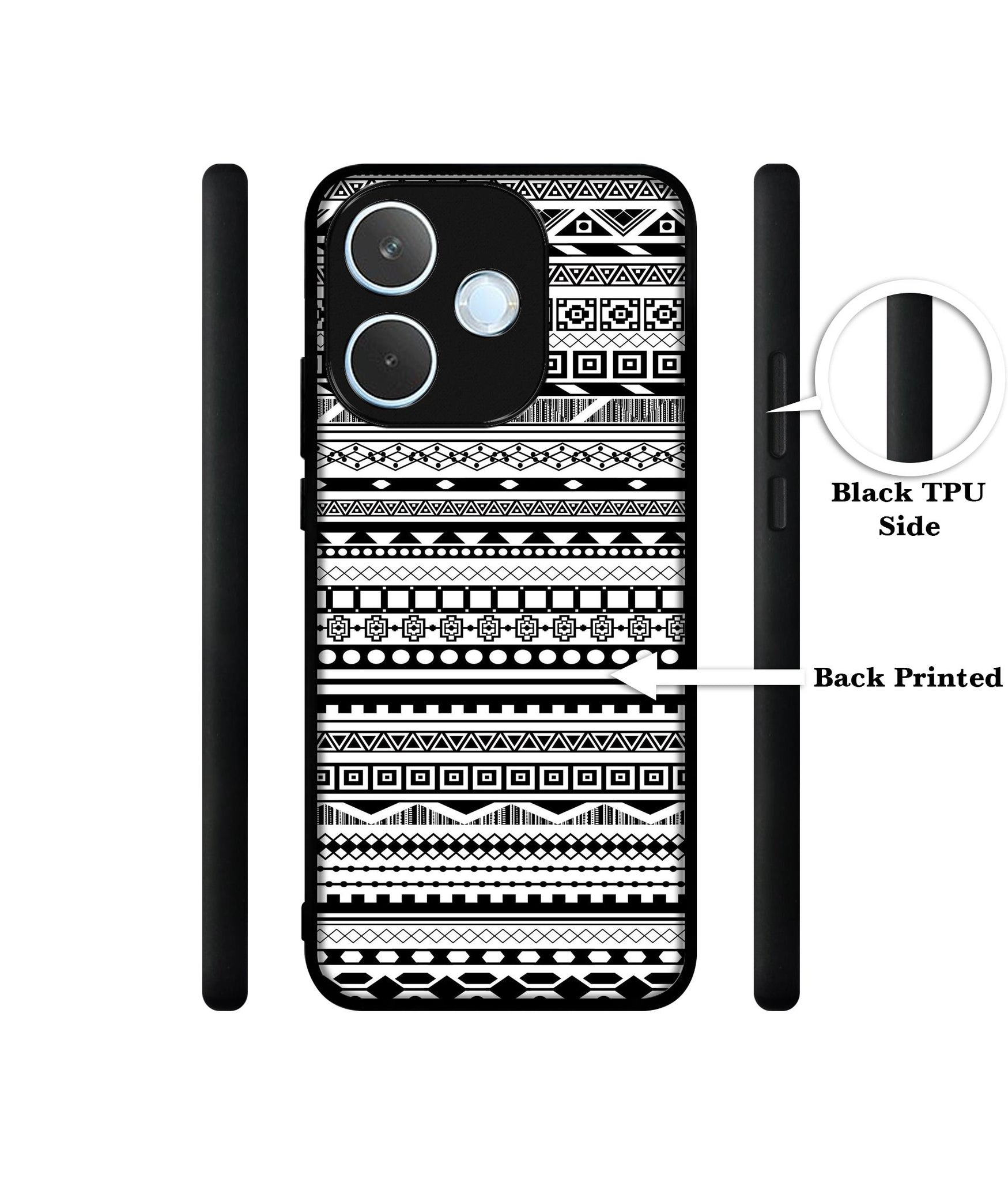 Black & White Patterns Designer 2D Printed Back Case Cover for Oppo A5 Pro 4G / A5 Pro 5G