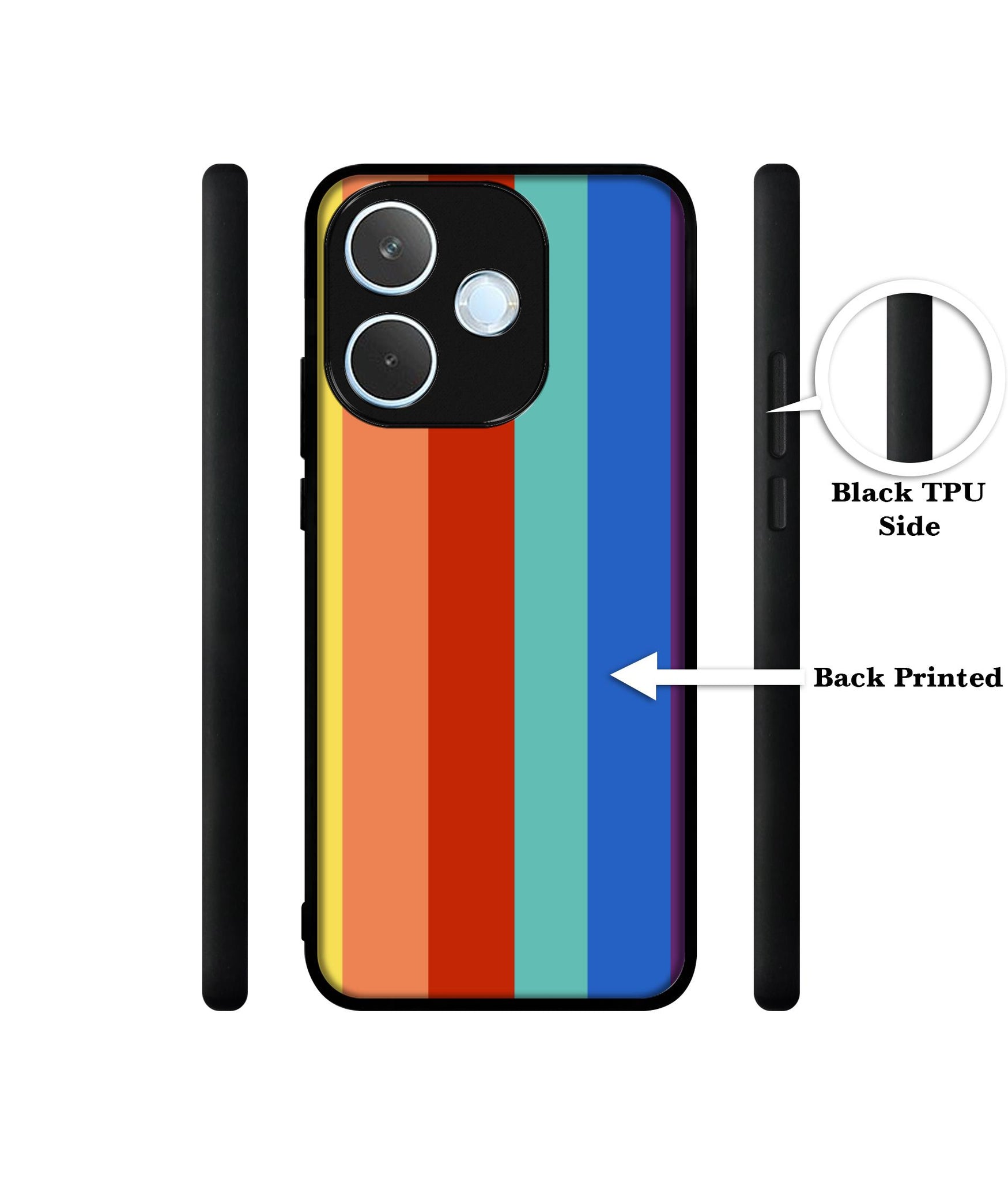 Rainbow Colors Designer 2D Printed Back Case Cover for Oppo A5 Pro 4G / A5 Pro 5G