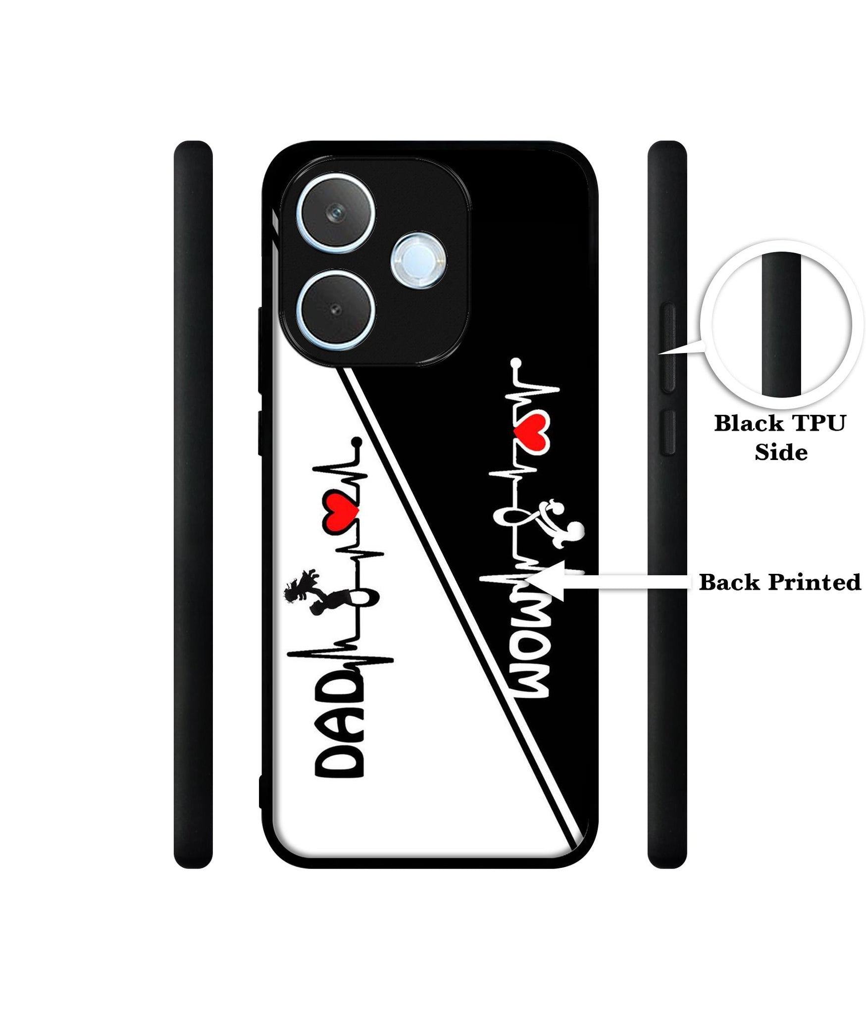 Mom and Dad Lover Designer 2D Printed Back Case Cover for Oppo A5 Pro 4G / A5 Pro 5G