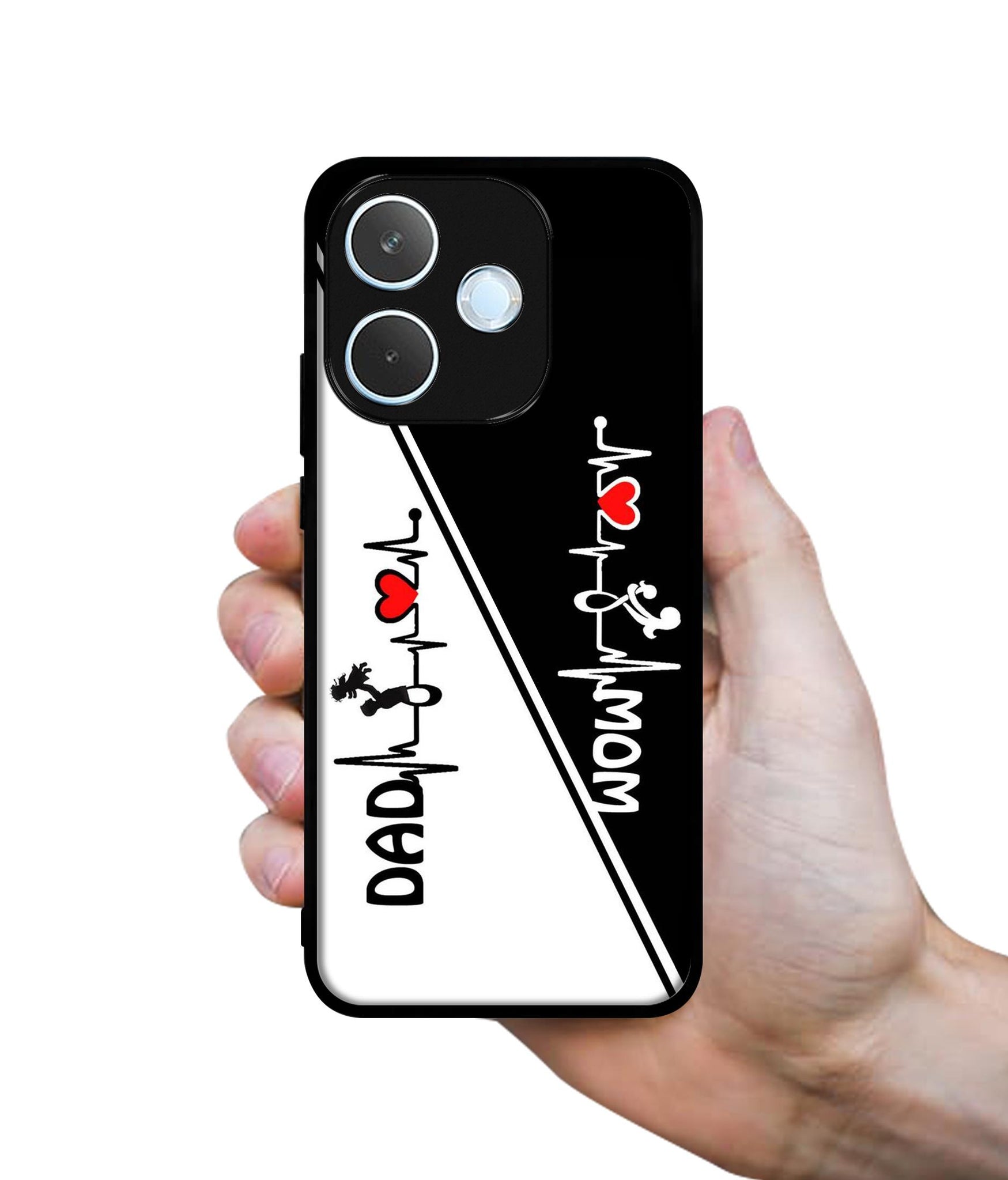 Mom and Dad Lover Designer 2D Printed Back Case Cover for Oppo A5 Pro 4G / A5 Pro 5G