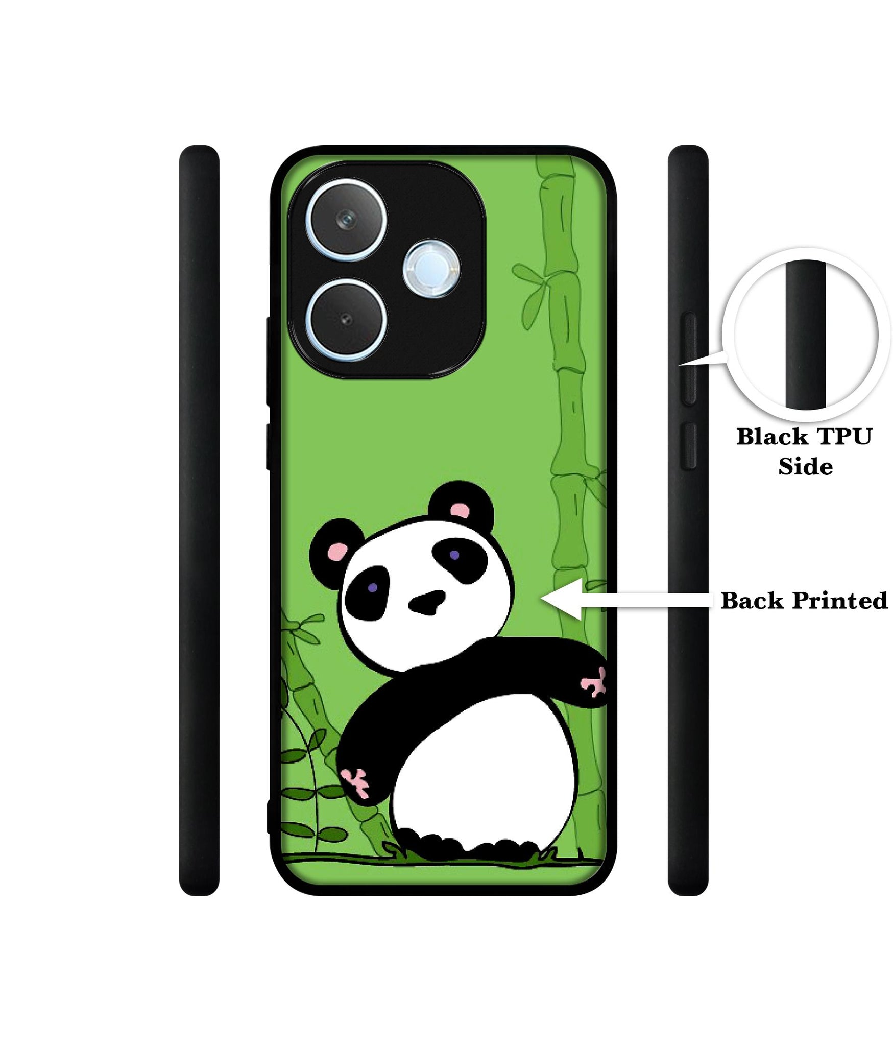 Panda with Bamboo Designer 2D Printed Back Case Cover for Oppo A5 Pro 4G / A5 Pro 5G