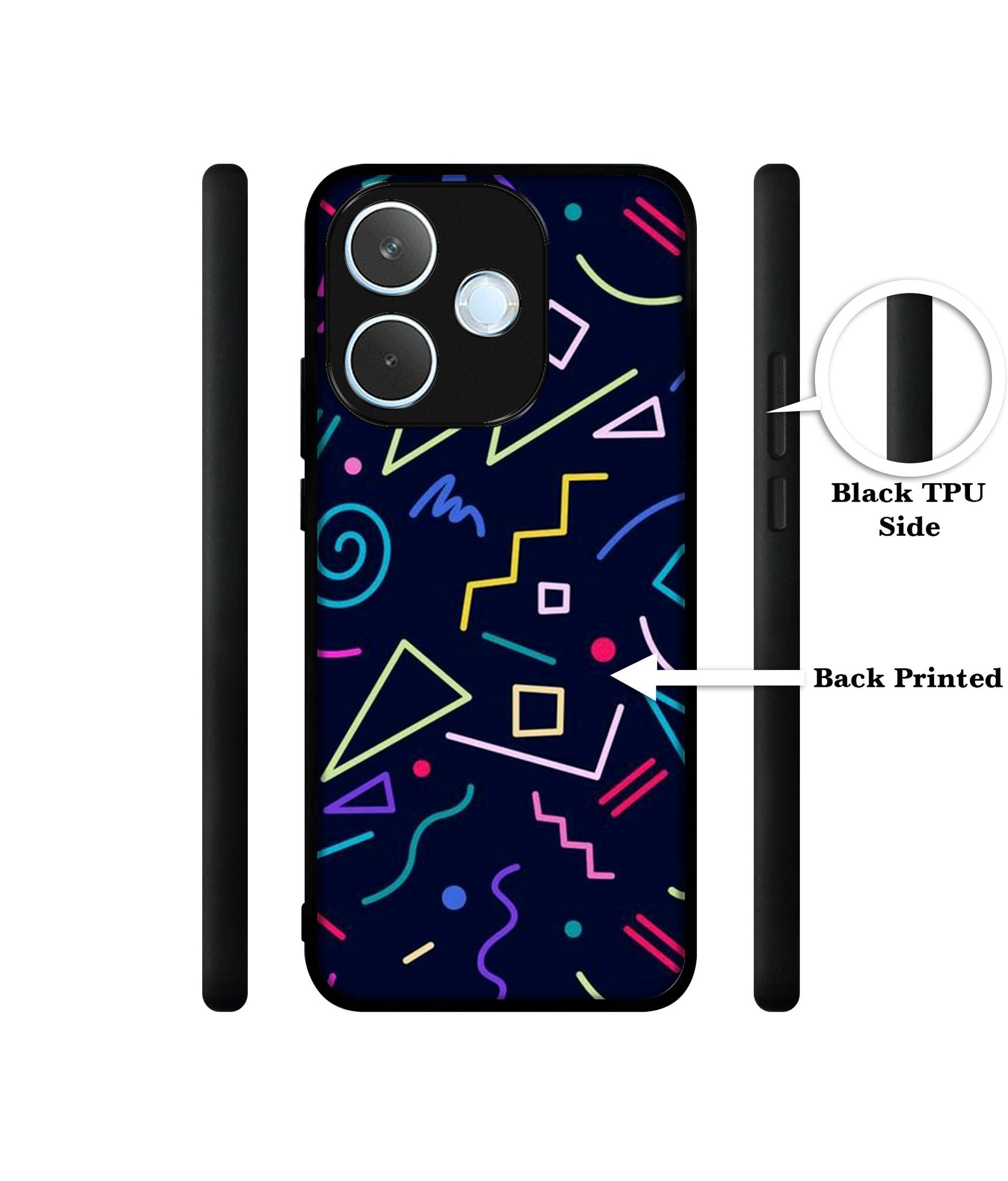 Retro Abstract Designer 2D Printed Back Case Cover for Oppo A5 Pro 4G / A5 Pro 5G