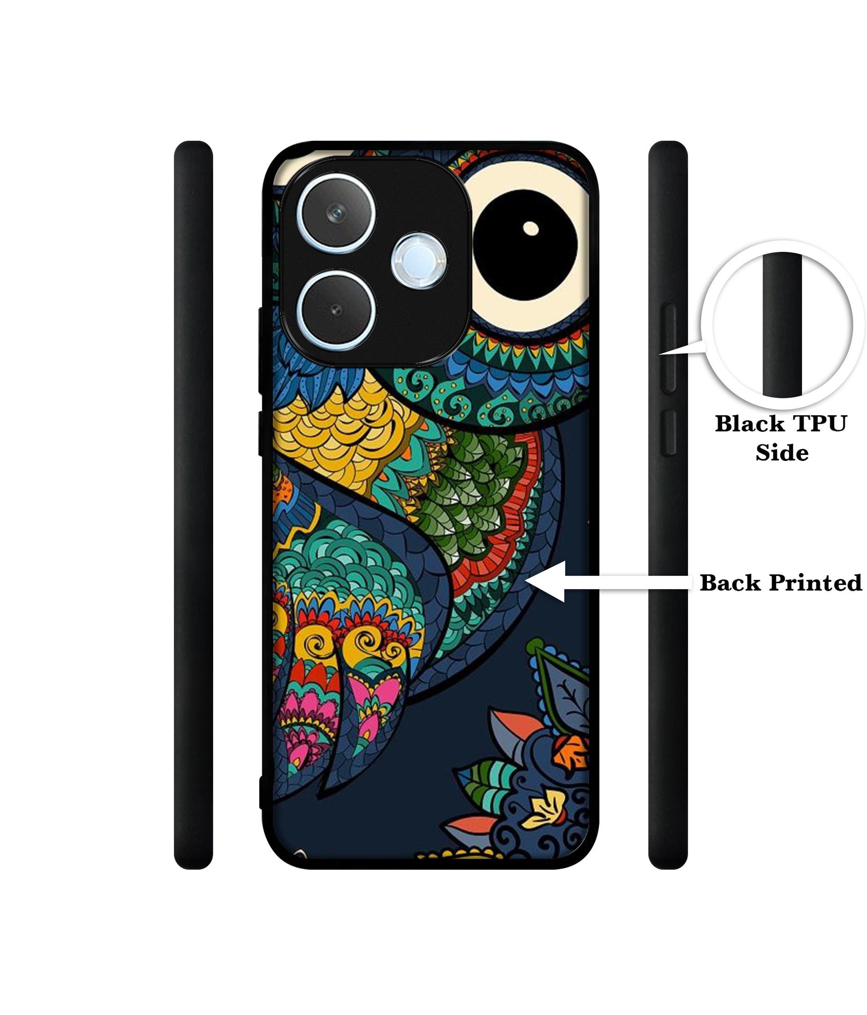 Owl Illustration Designer 2D Printed Back Case Cover for Oppo A5 Pro 4G / A5 Pro 5G