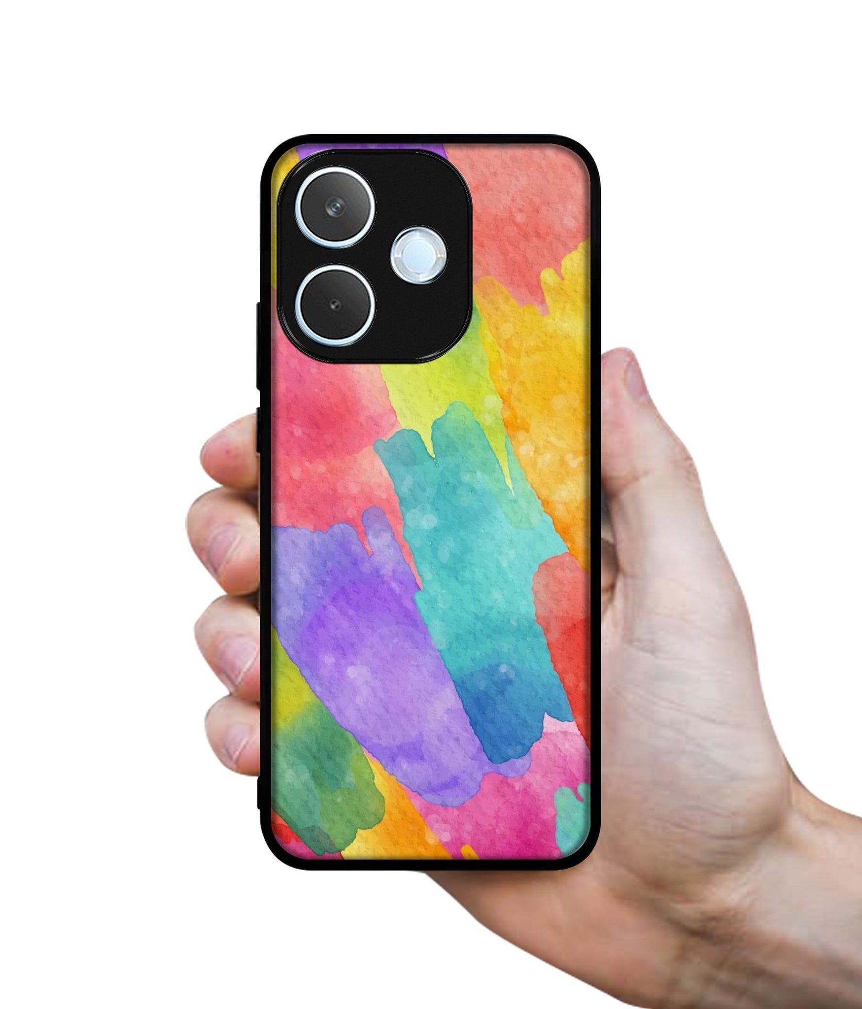 Water Paint Colorful Abstract Designer 2D Printed Back Case Cover for Oppo A5 Pro 4G / A5 Pro 5G