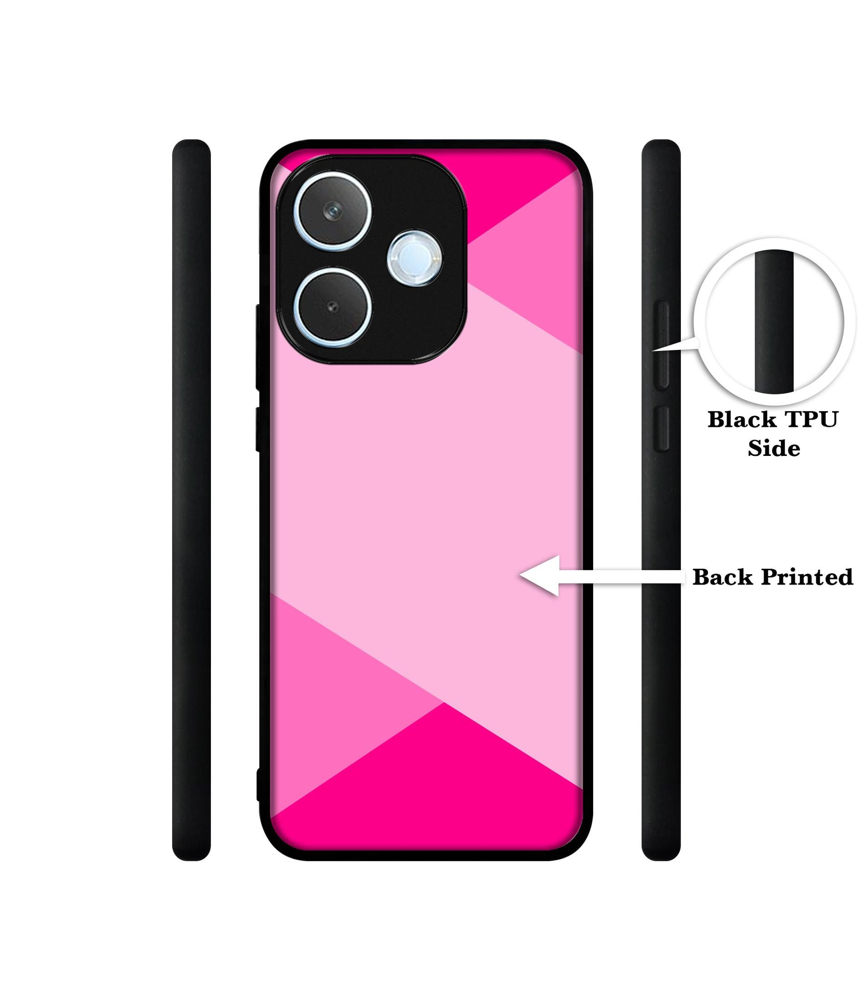 Pink Cross Vector Designer 2D Printed Back Case Cover for Oppo A5 Pro 4G / A5 Pro 5G
