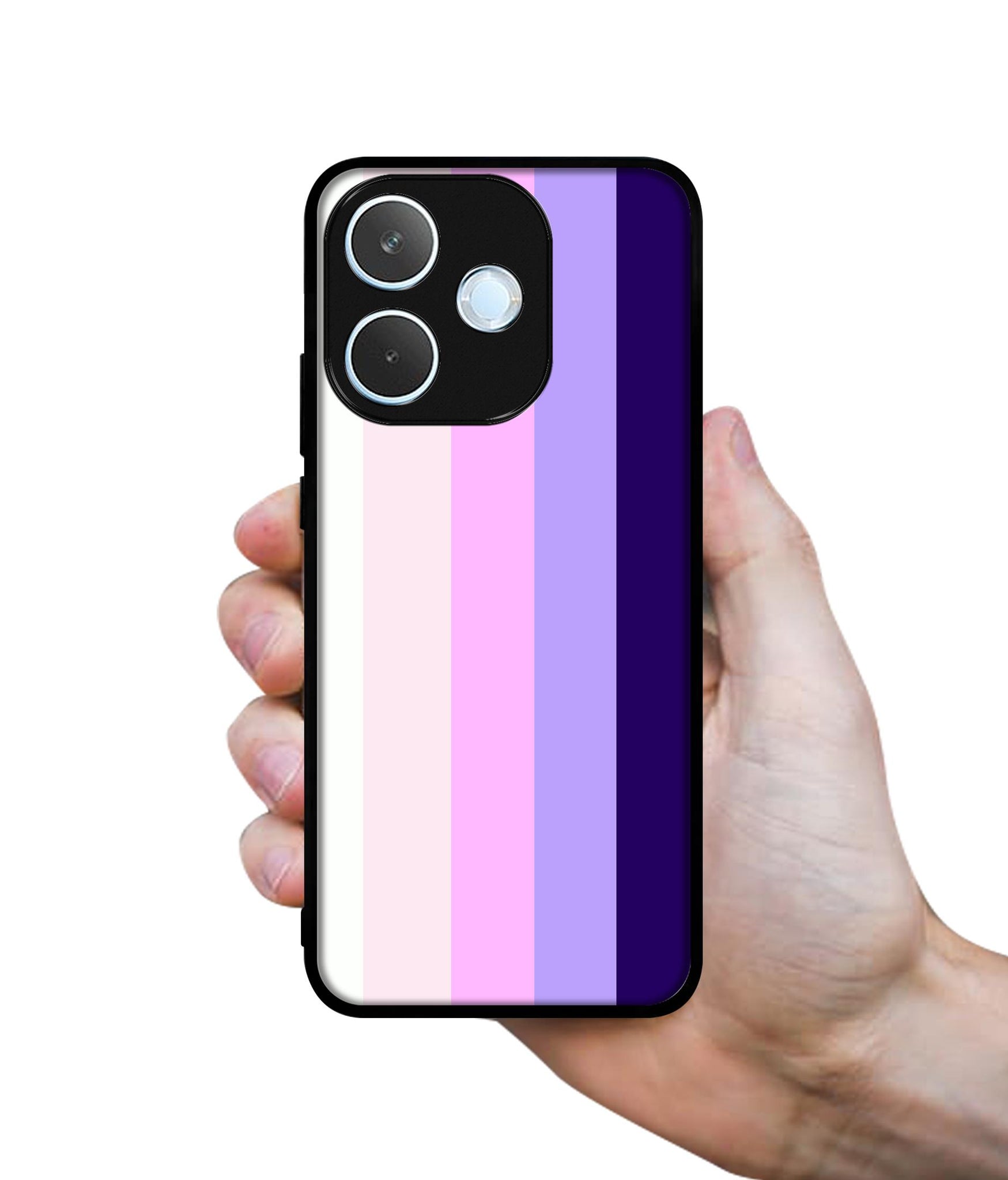 Pink and Purple Lines Designer 2D Printed Back Case Cover for Oppo A5 Pro 4G / A5 Pro 5G