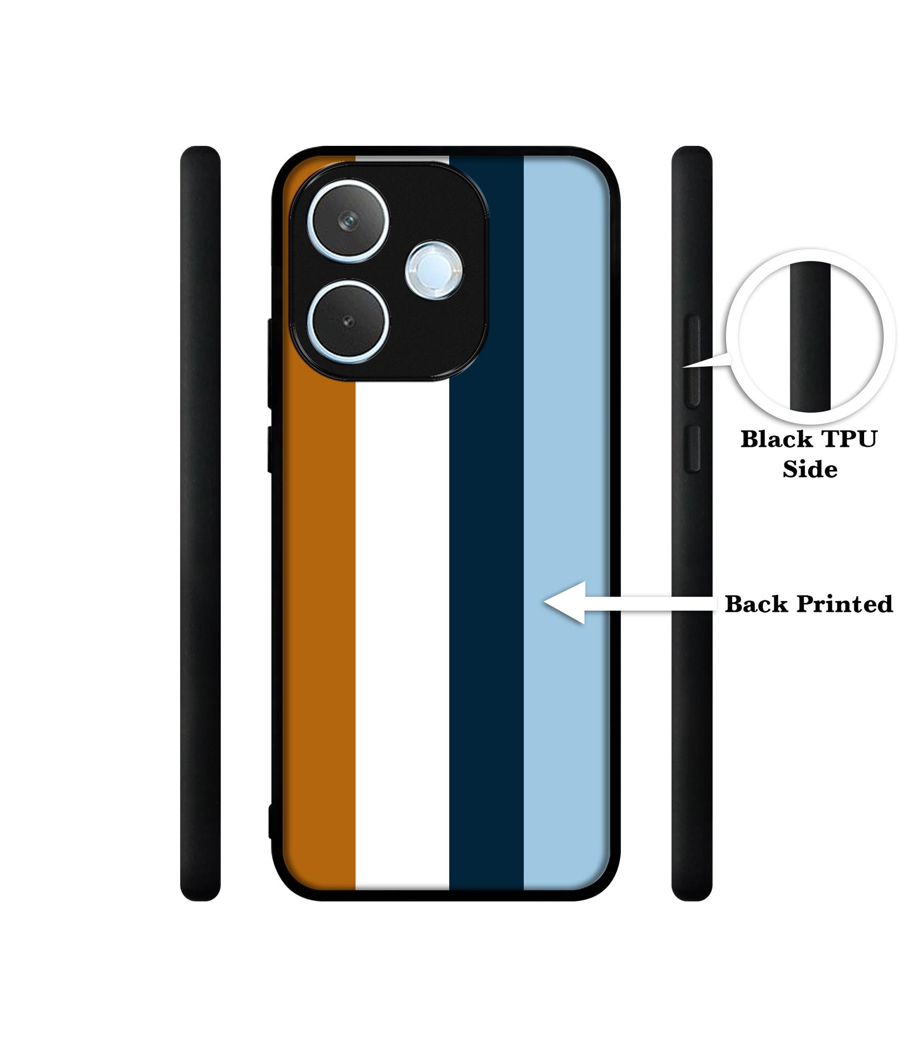 Color Stripes Designer 2D Printed Back Case Cover for Oppo A5 Pro 4G / A5 Pro 5G