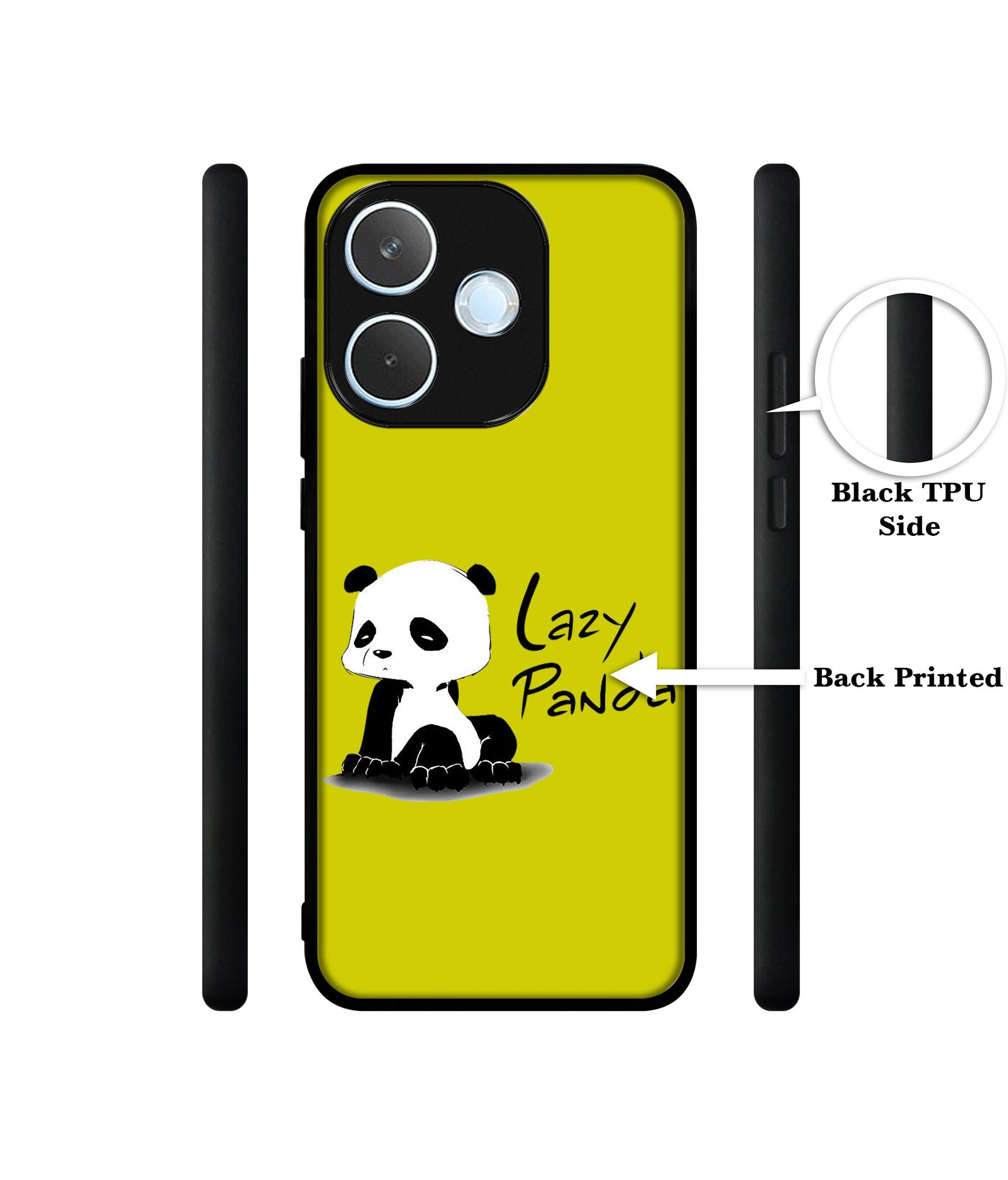 Lazy Panda Designer 2D Printed Back Case Cover for Oppo A5 Pro 4G / A5 Pro 5G
