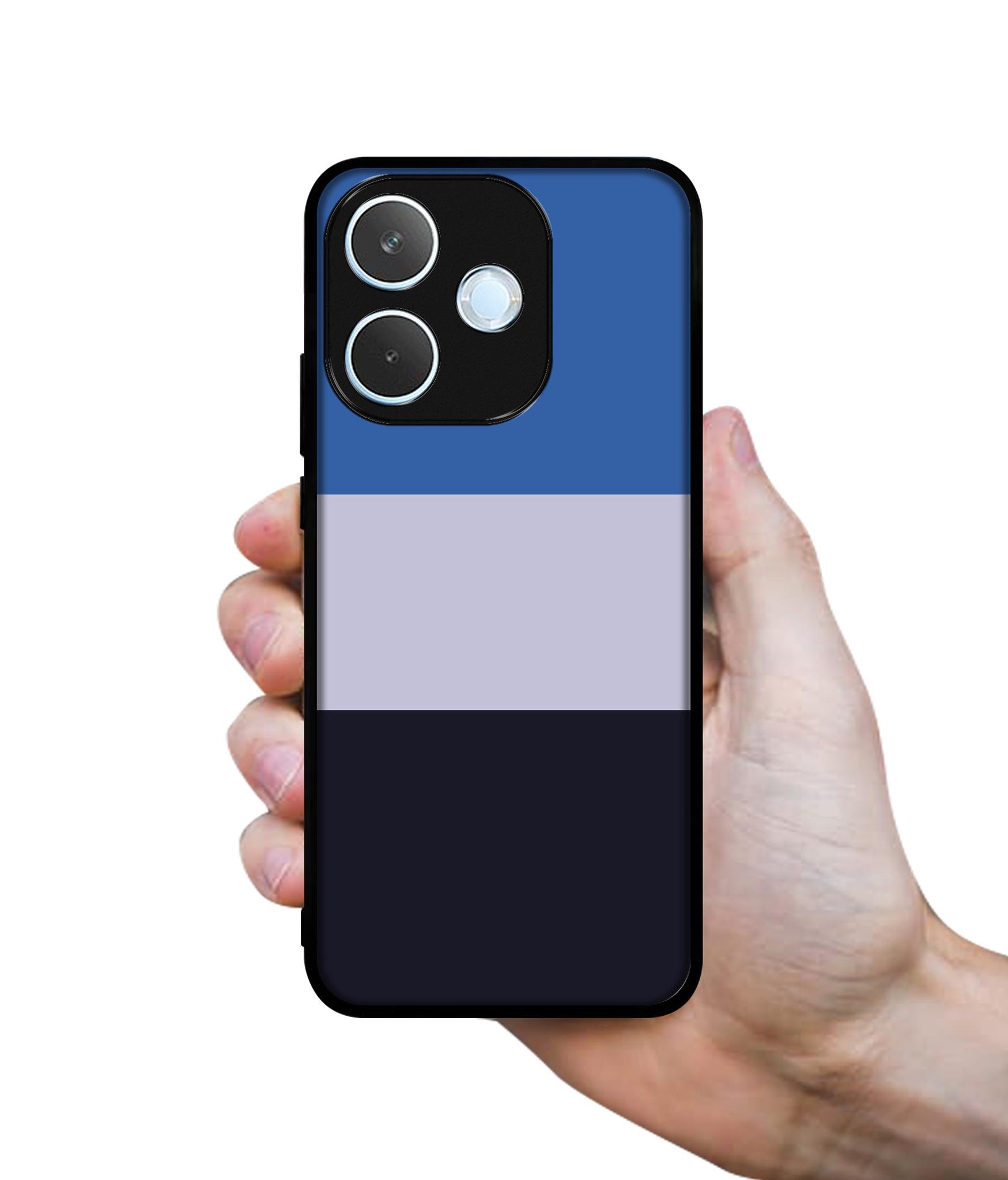 Three Color Stripes Designer 2D Printed Back Case Cover for Oppo A5 Pro 4G / A5 Pro 5G
