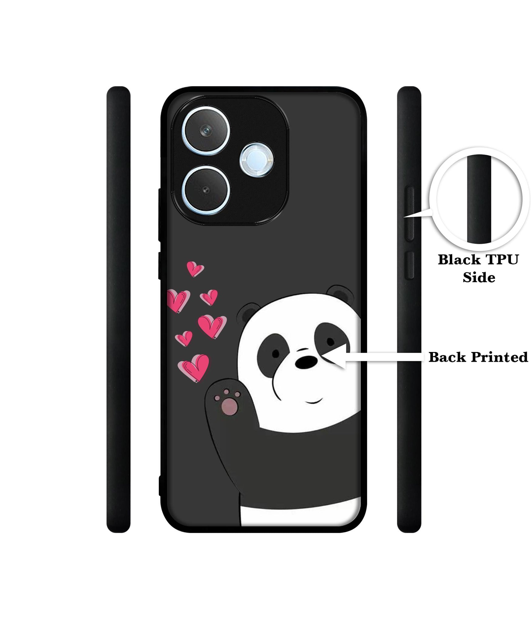 Love Panda Designer 2D Printed Back Case Cover for Oppo A5 Pro 4G / A5 Pro 5G