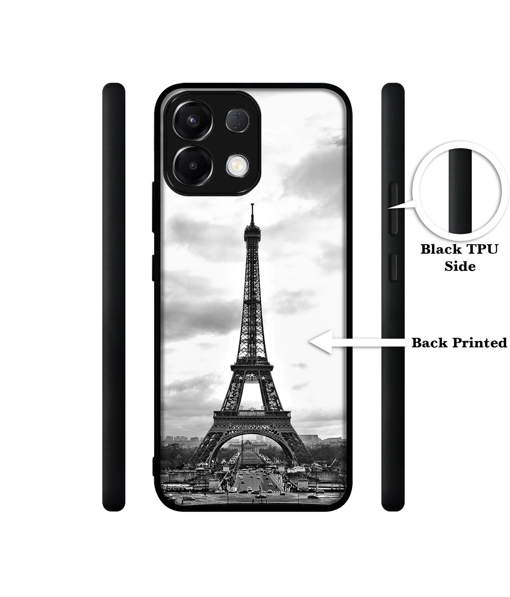 Eiffel Tower Designer 2D Printed Back Case Cover for Oppo K13 5G