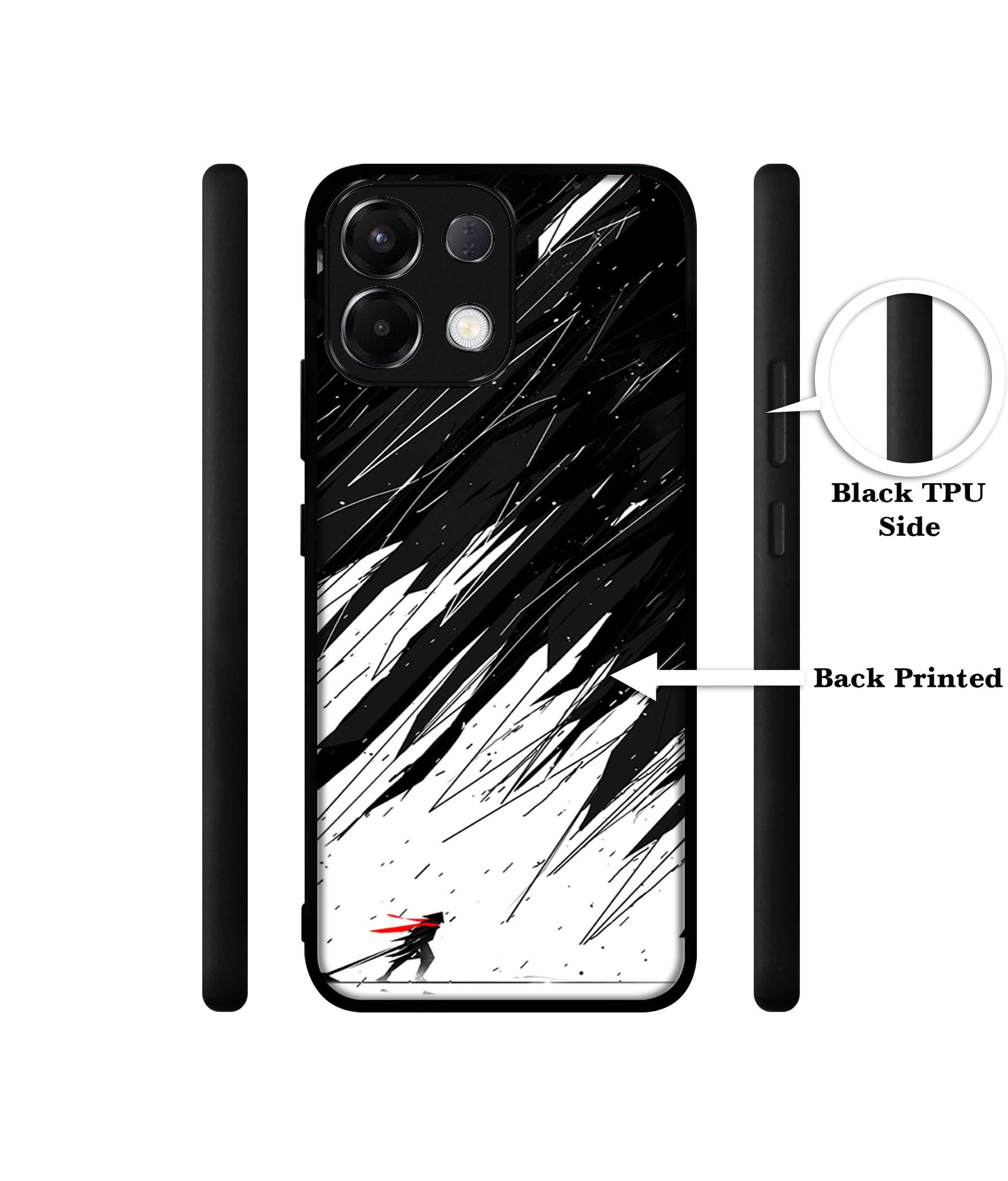 Geometric Strom Designer 2D Printed Back Case Cover for Oppo K13 5G