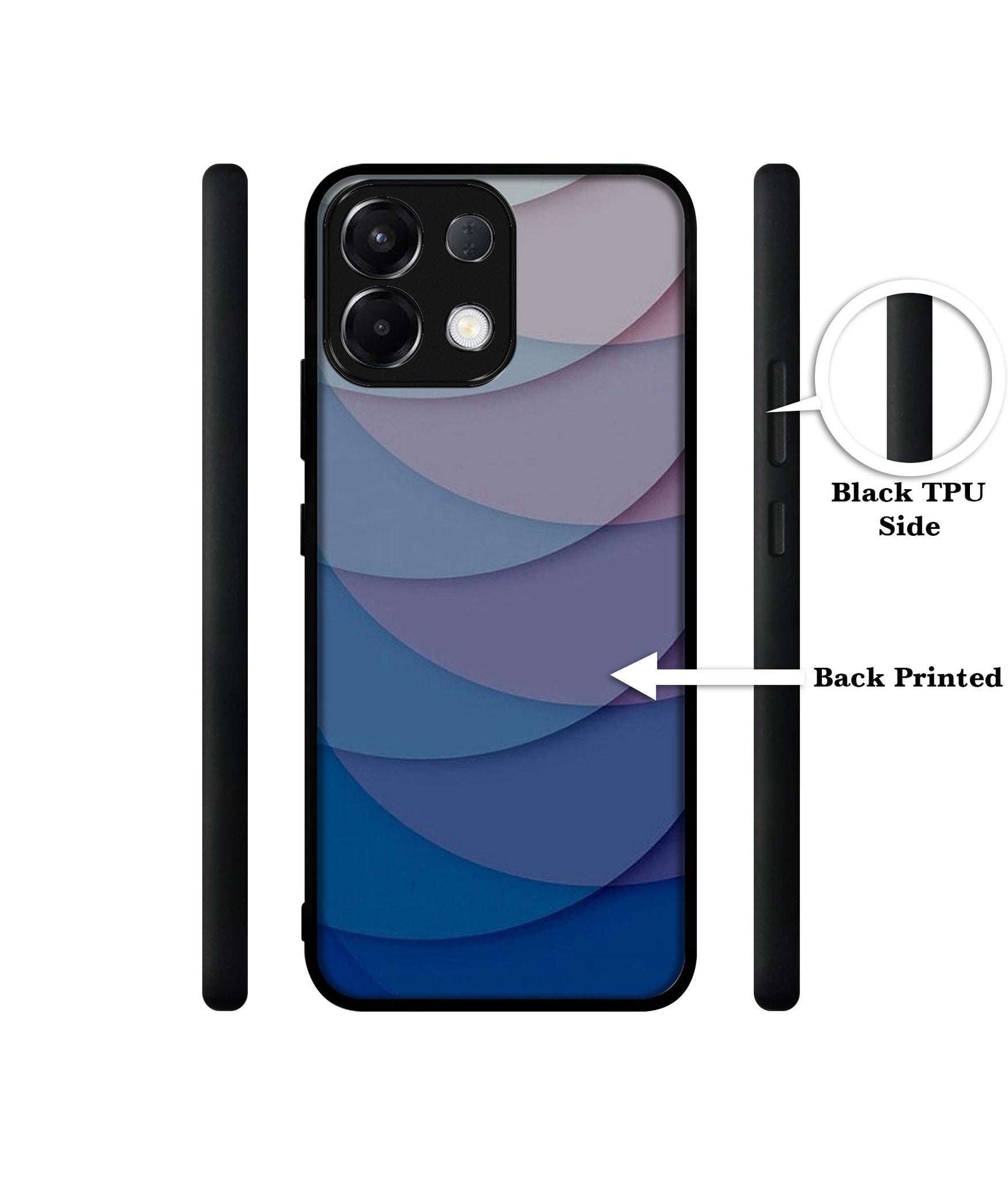 Waves Pattern Print Designer 2D Printed Back Case Cover for Oppo K13 5G