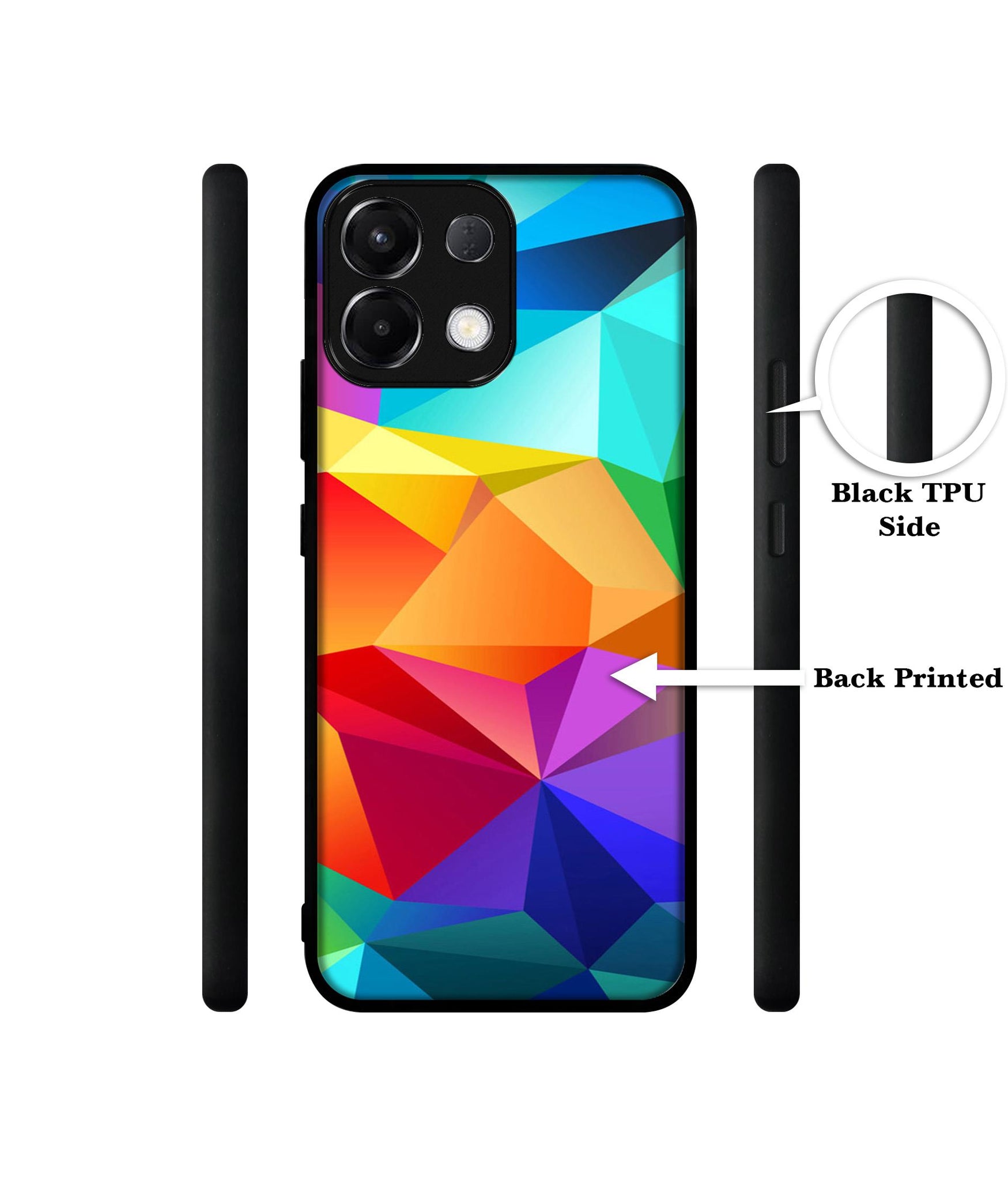 Colorful Pattern Designer 2D Printed Back Case Cover for Oppo K13 5G