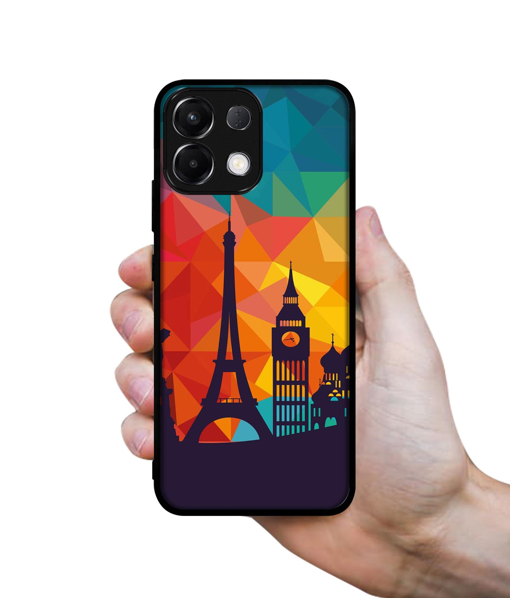 Colored Paris Designer 2D Printed Back Case Cover for Oppo K13 5G