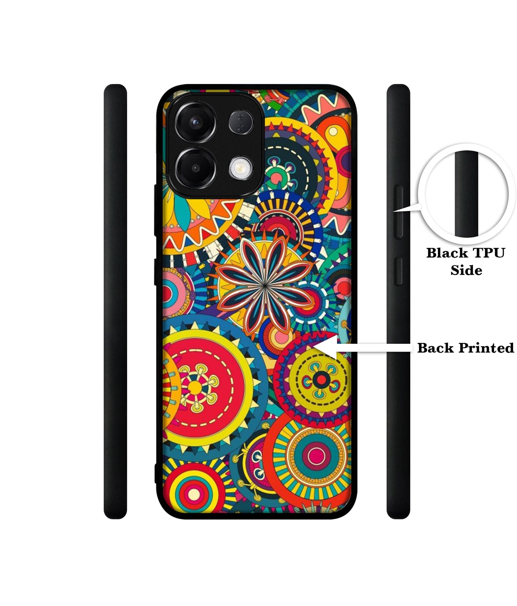 Ring Pattern Print Designer 2D Printed Back Case Cover for Oppo K13 5G