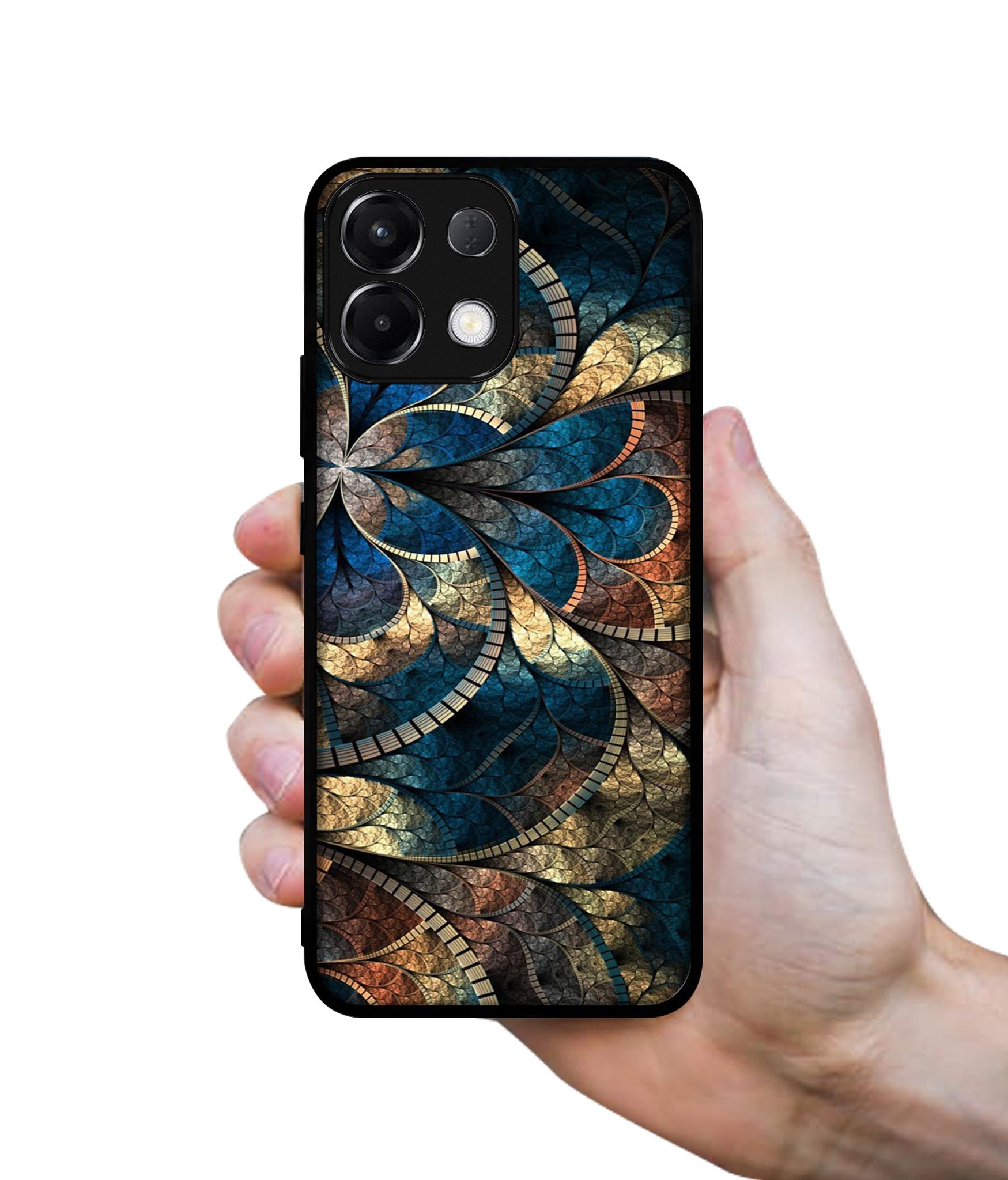 Fractional Pattern Designer 2D Printed Back Case Cover for Oppo K13 5G