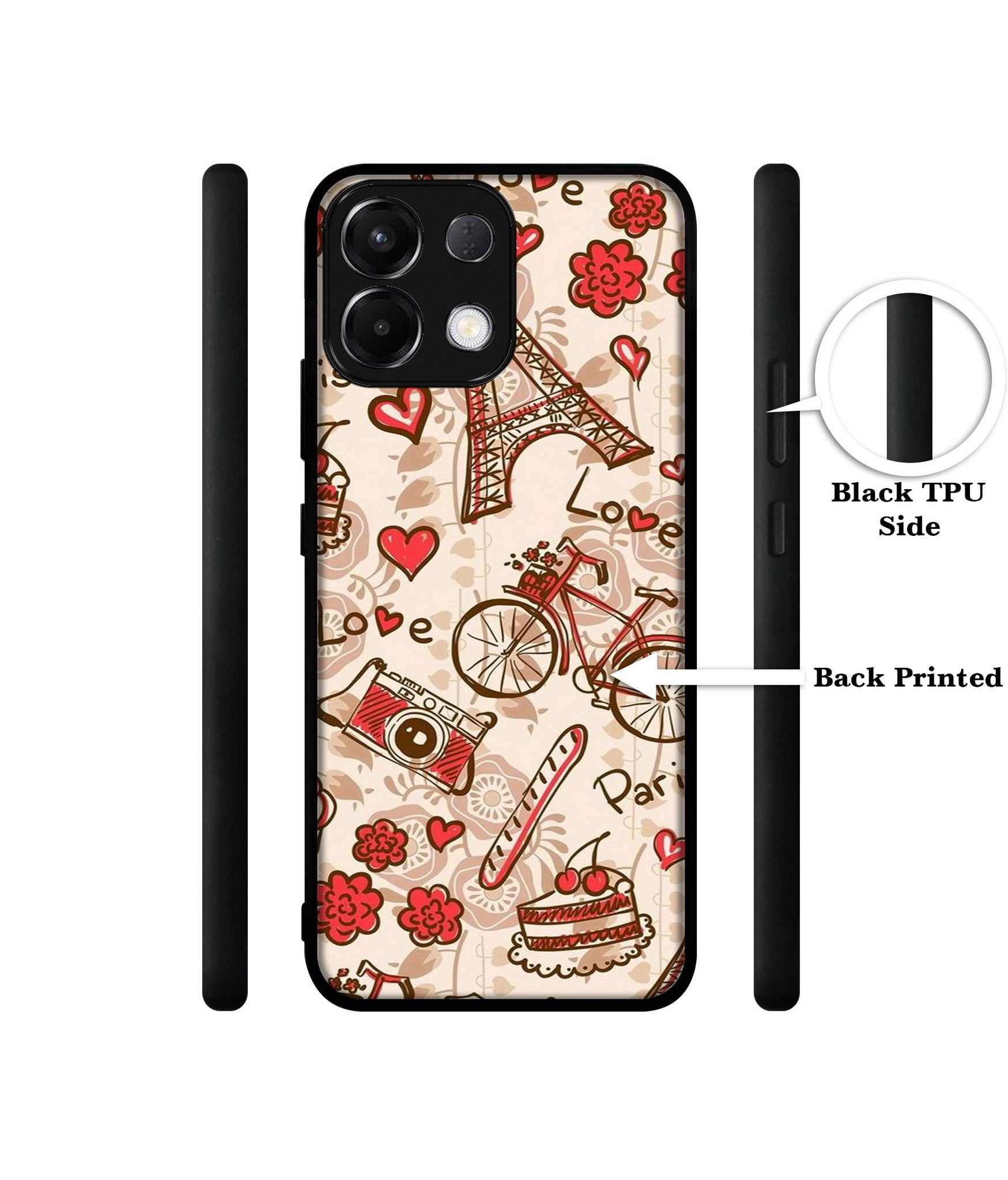 Vintage Paris Designer 2D Printed Back Case Cover for Oppo K13 5G