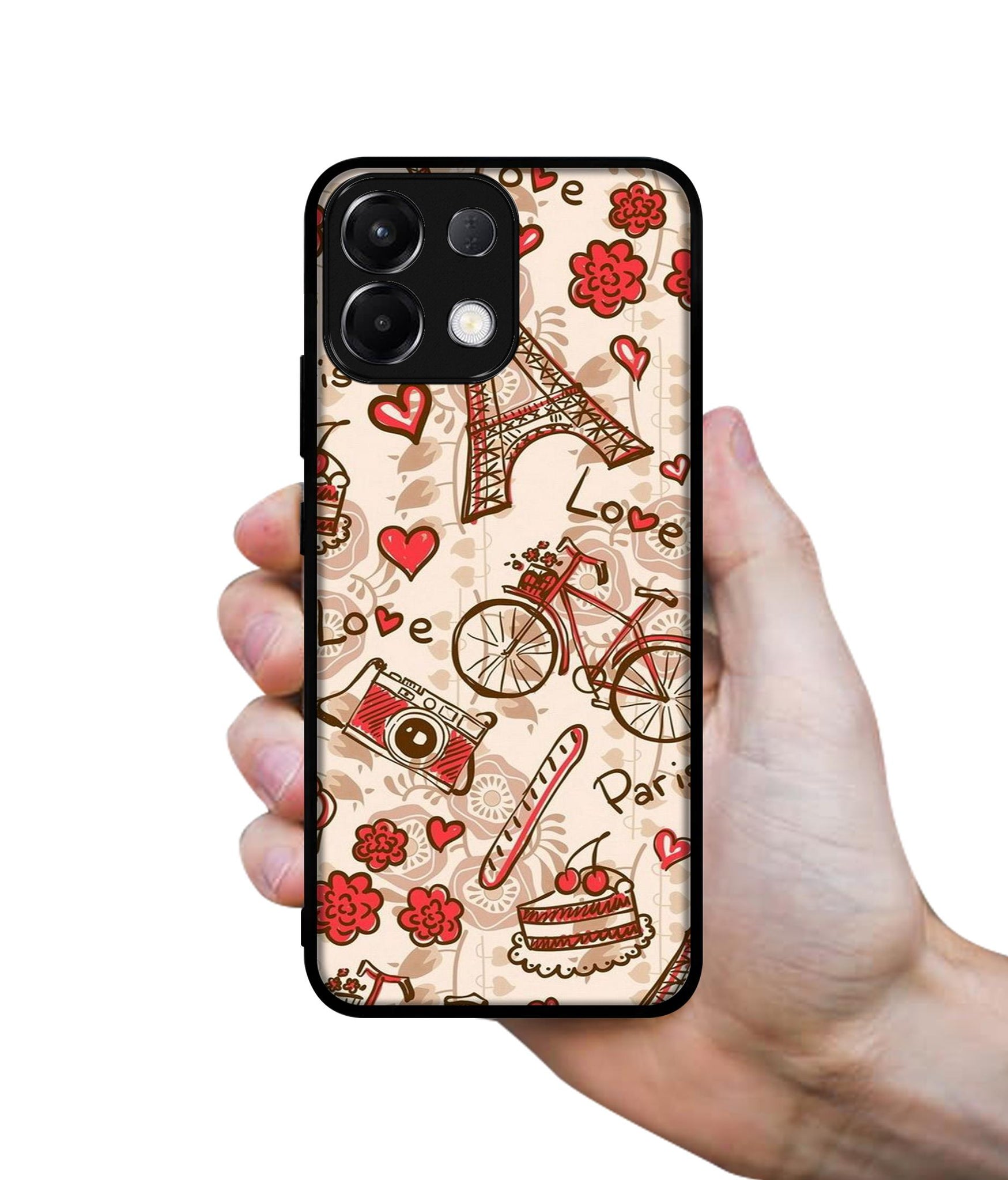 Vintage Paris Designer 2D Printed Back Case Cover for Oppo K13 5G